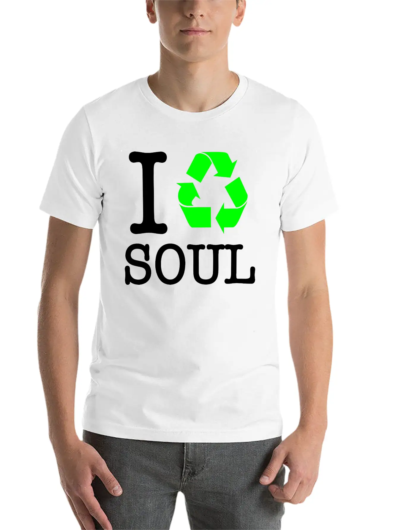 I Recycle Soul Unisex Short Sleeve Soft Cotton T-Shirt – Casual Everyday Wear