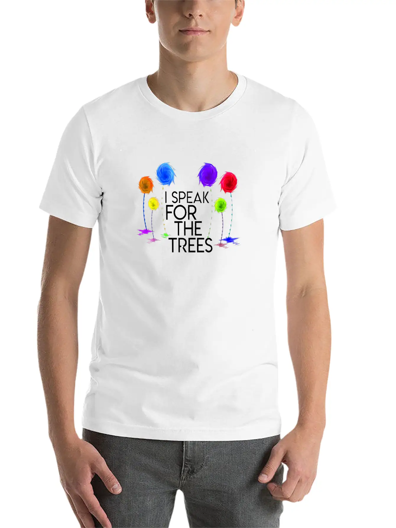 I Speak For The Trees Shirt Earth Day Essential Unisex Summer Tee – Soft Cotton Casual Fit