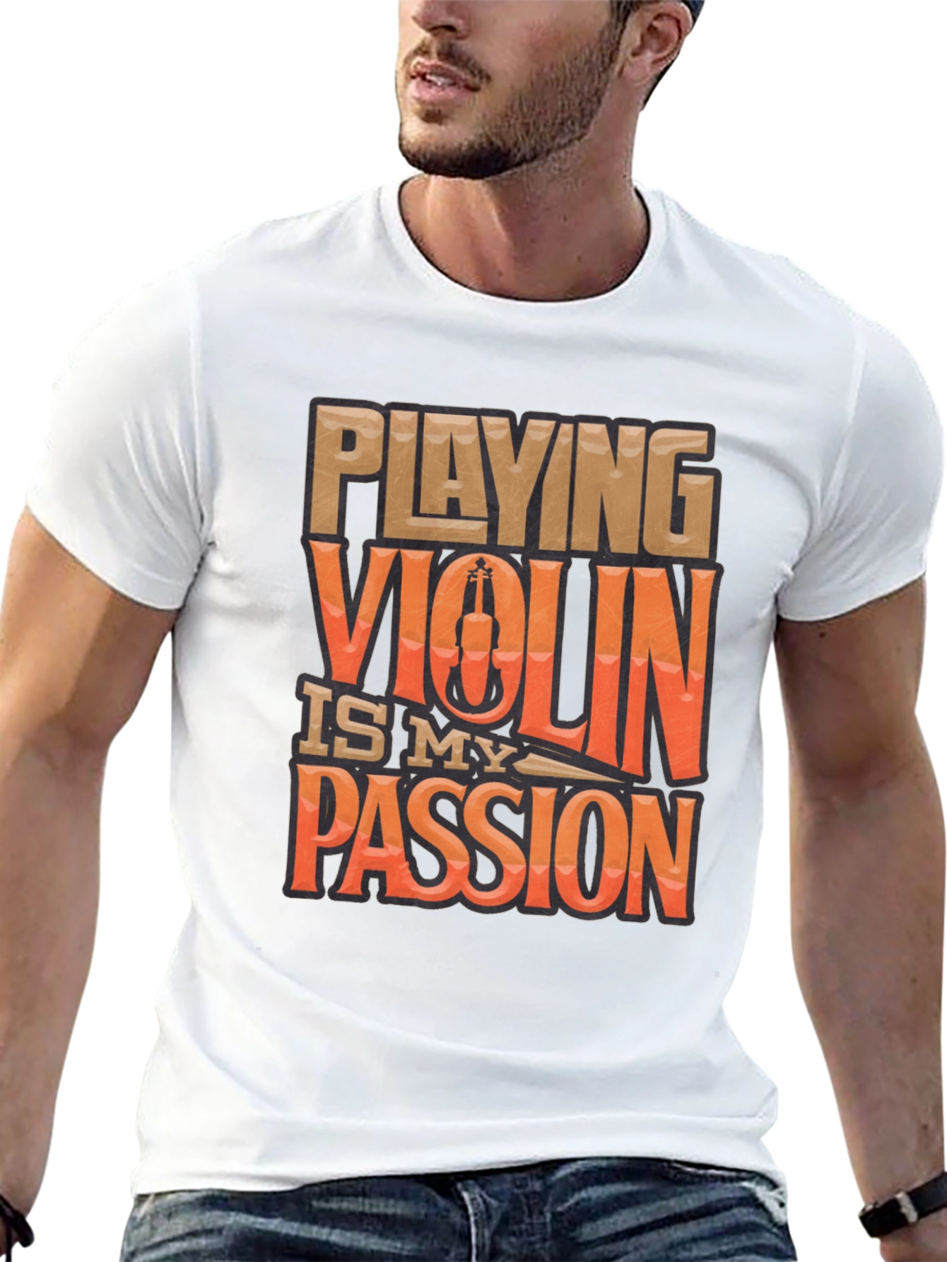 Violin Passion Graphic Tee - Musician T-Shirt