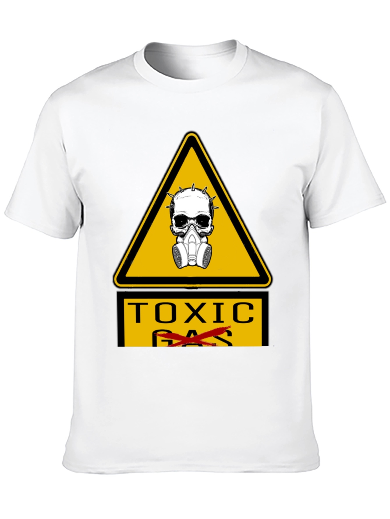Toxic Hazard T-Shirt - Skull & Gas Mask Graphic