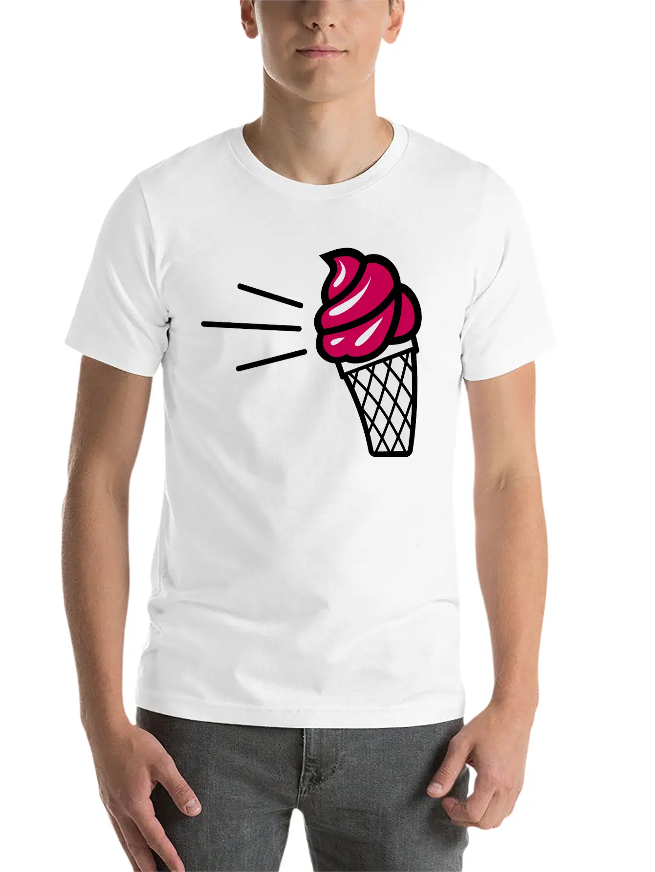 Ice Cream Essential Unisex Summer Tee – Soft Cotton Casual Fit