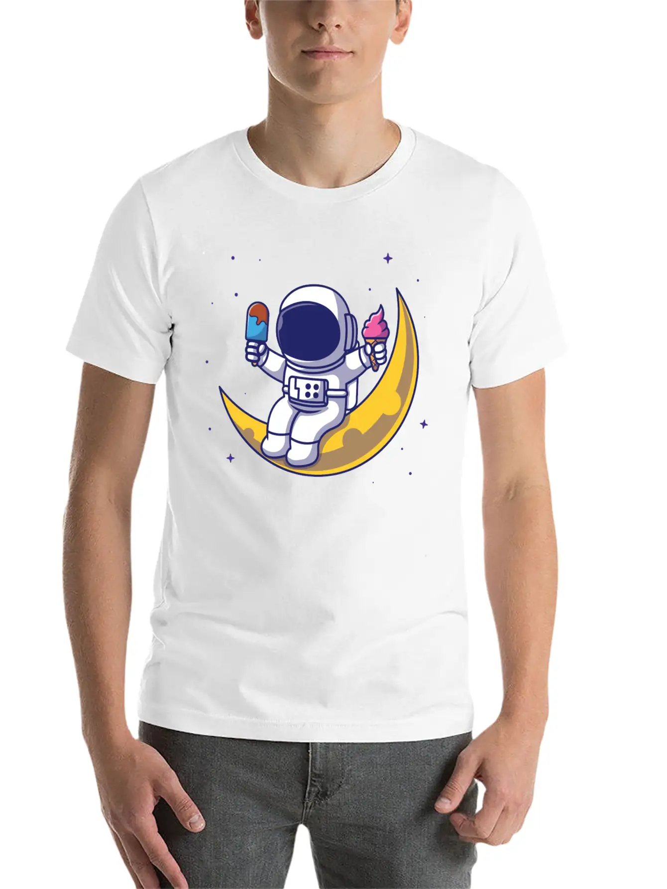 Ice Cream In My Veins Unisex Short Sleeve Soft Cotton T-Shirt – Casual Everyday Wear