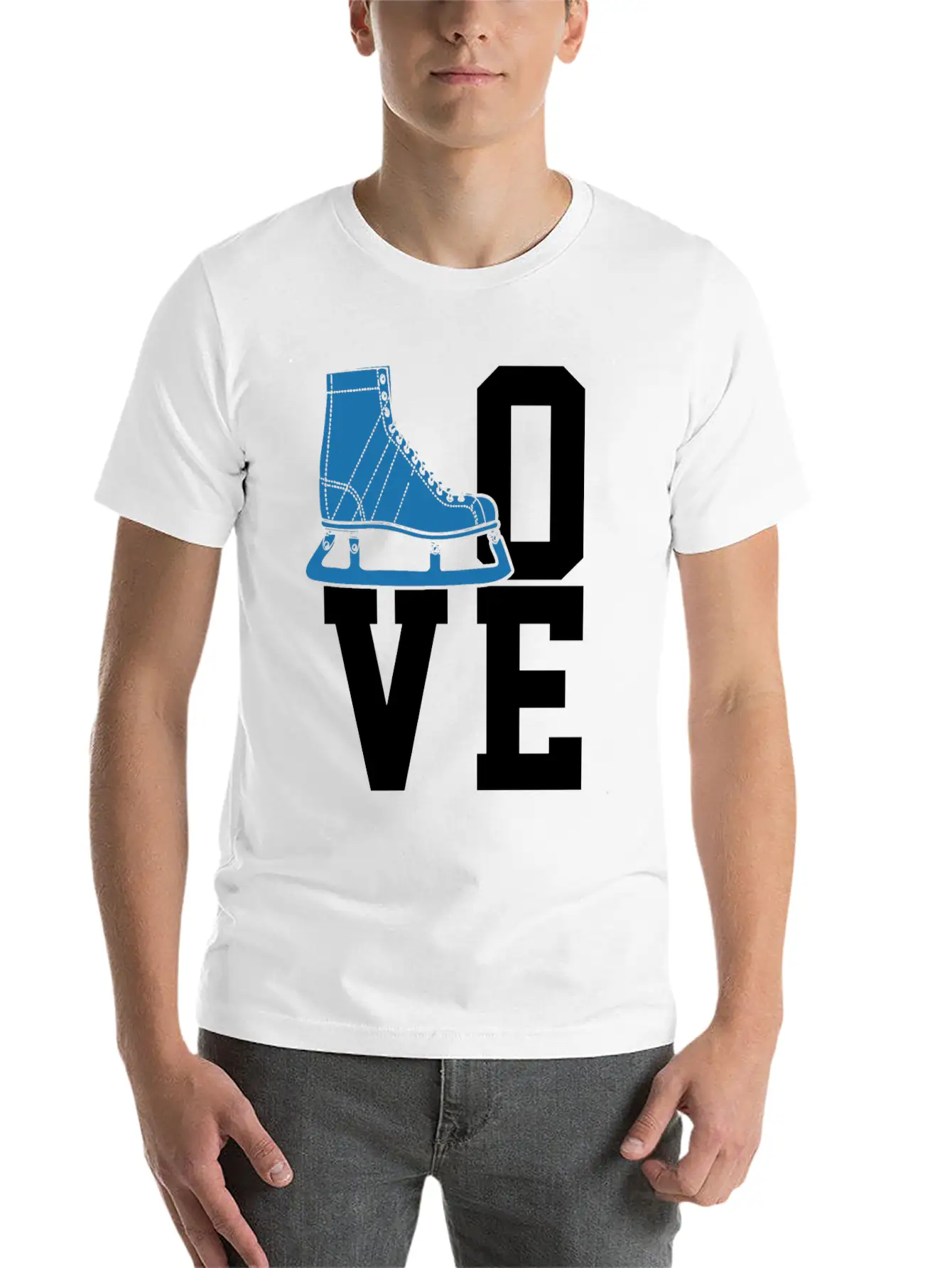Ice Skating Figure Skating Ice Skates Essential Unisex Summer Tee – Soft Cotton Casual Fit