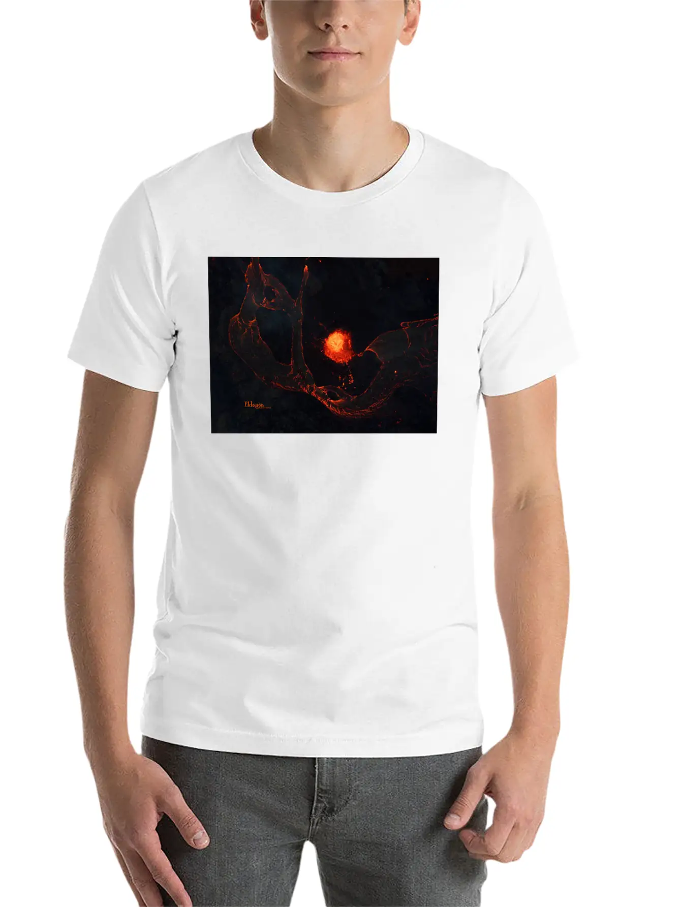Icelandic Monsters: Eldauga Unisex Short Sleeve Soft Cotton T-Shirt – Casual Everyday Wear