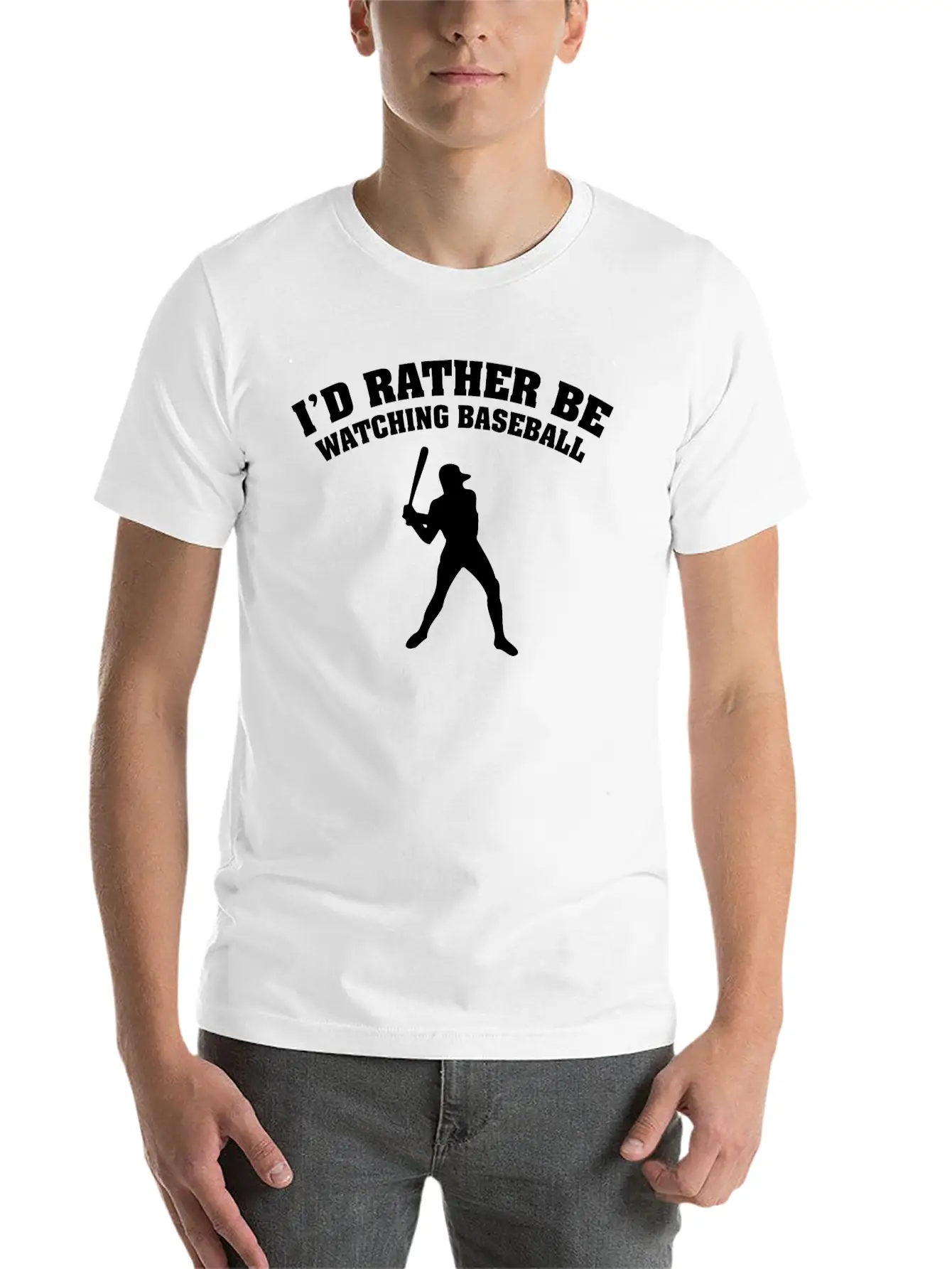 I'd Rather Be Watching Baseball Comfortable Minimalist Graphic Tee – Summer Style Essential