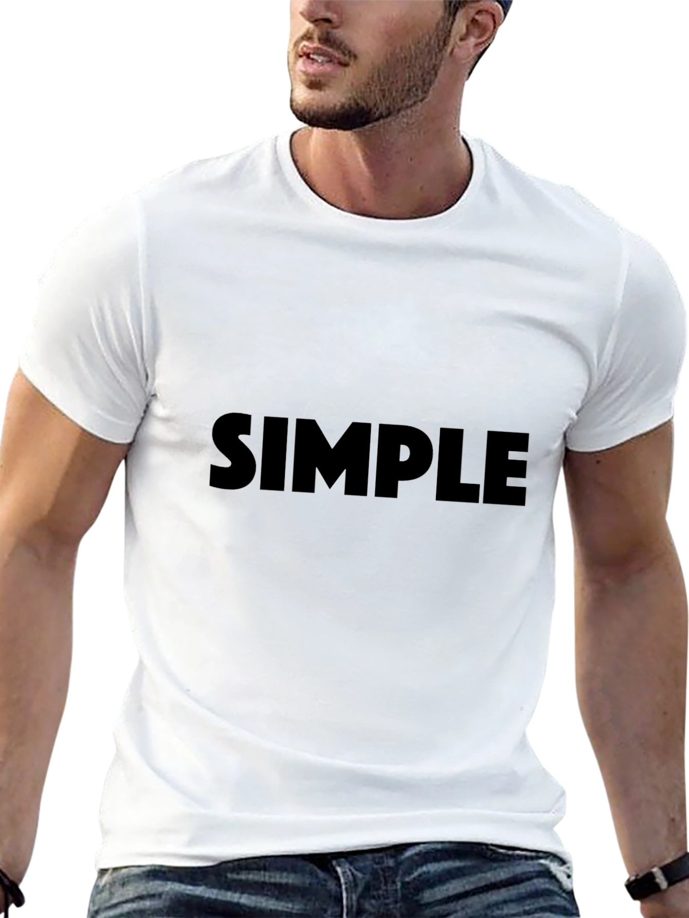 Simple Black Crewneck T-Shirt