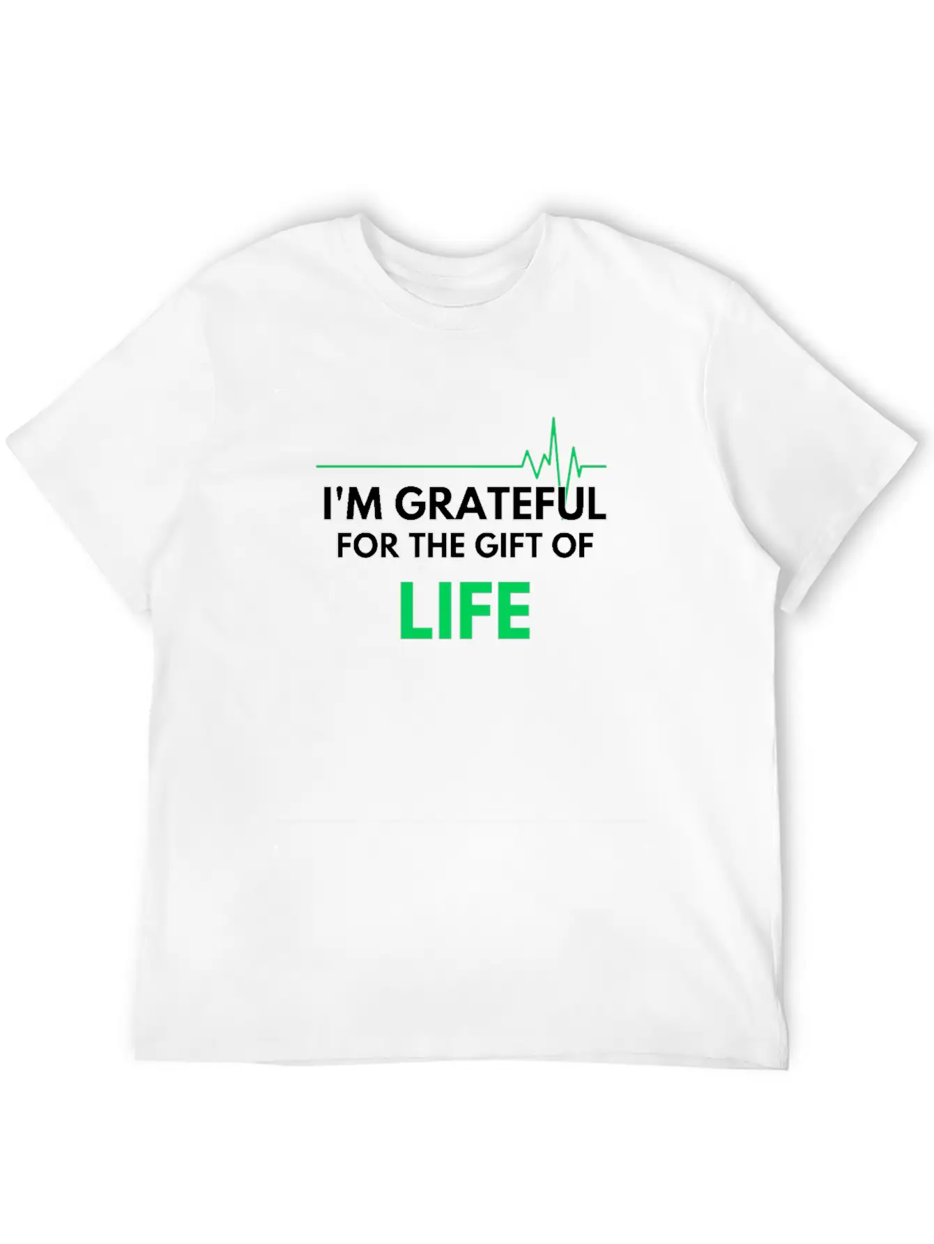 "I'm Grateful Inspirational Design" Basic Graphic T-Shirt – Daily Comfort In Soft Cotton
