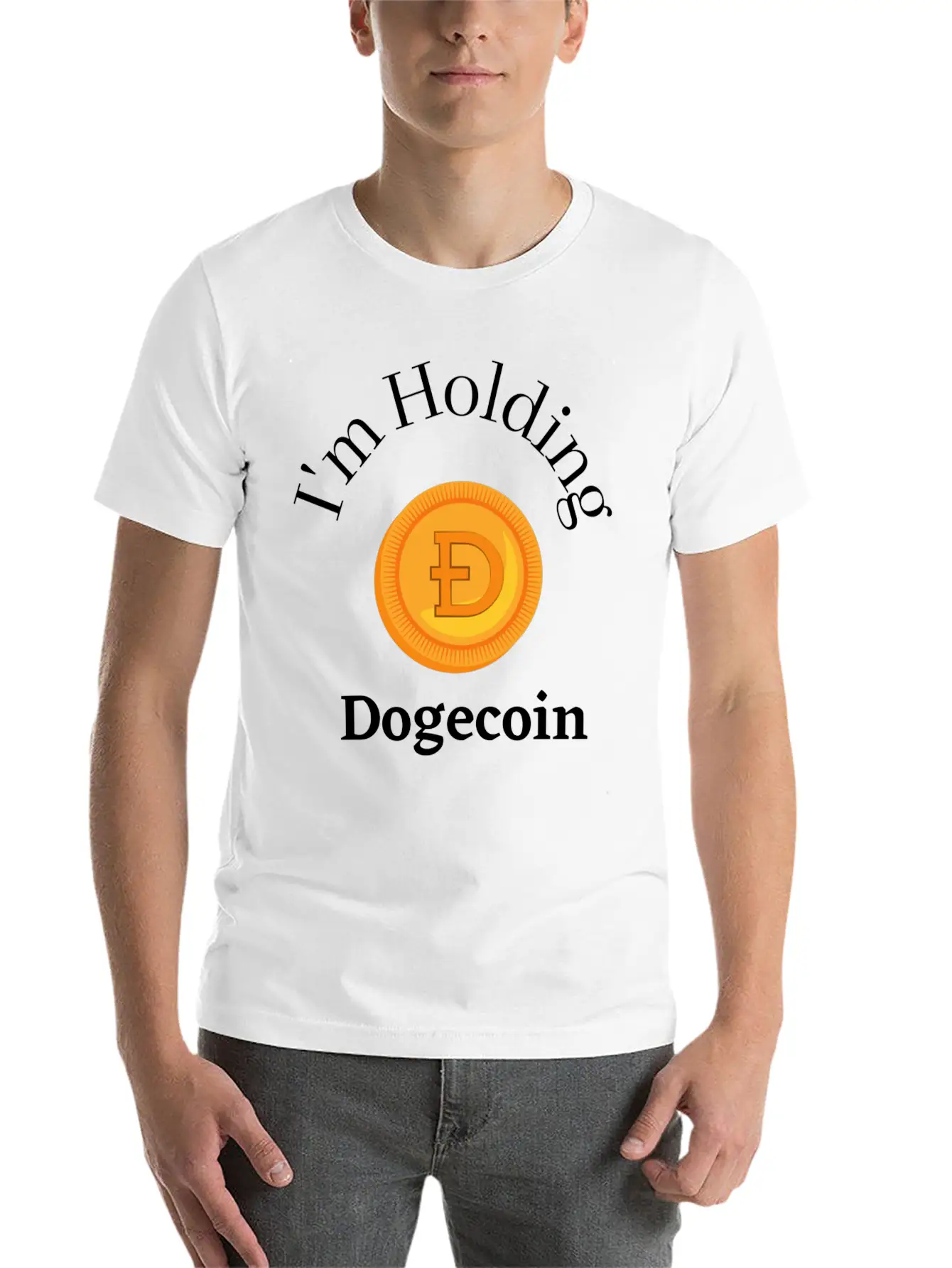 I'm Holding DOGE Stylish Everyday T-Shirt – Unisex Basic Cotton Tee