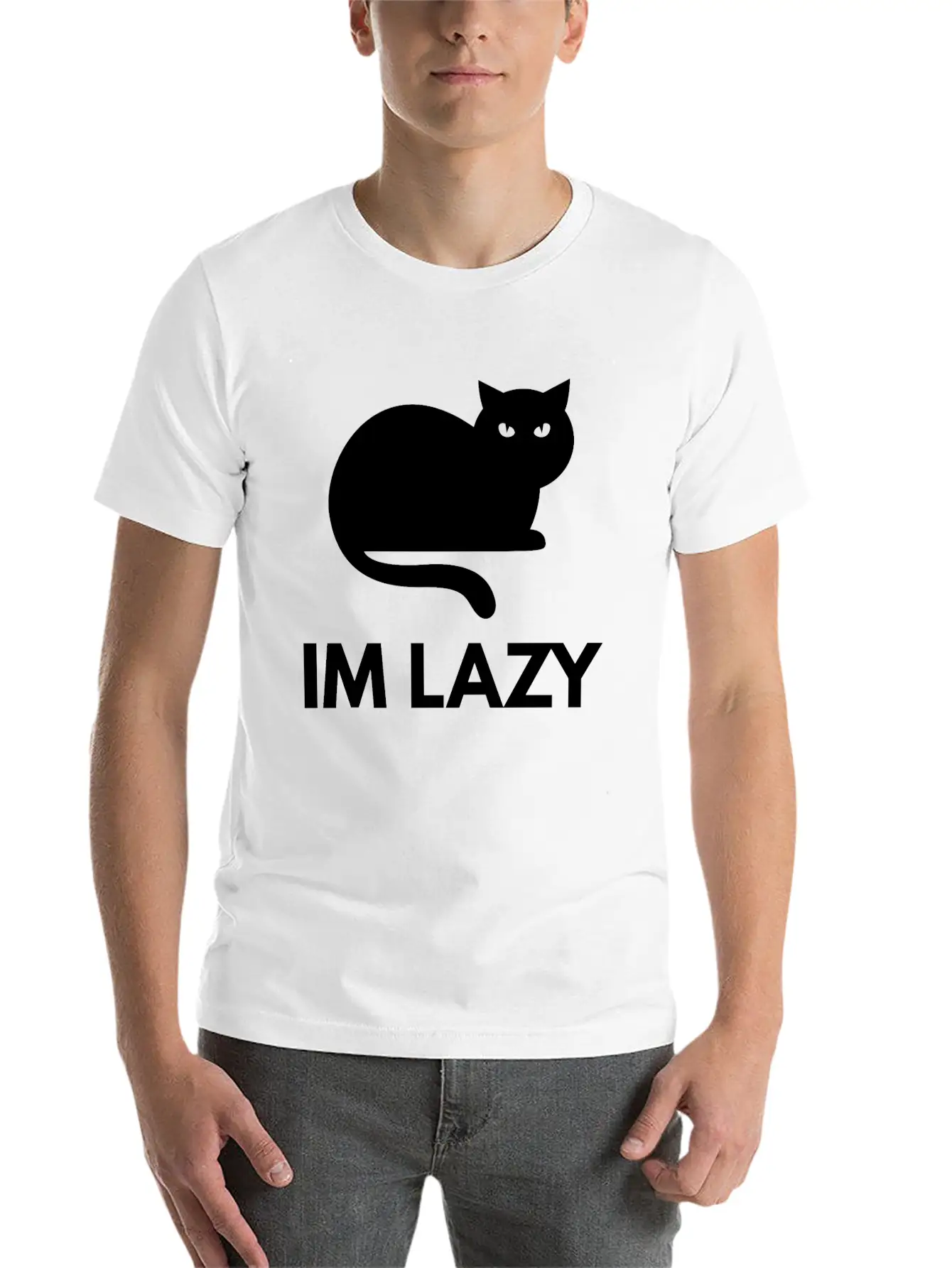 Im Lazy Essential Unisex Summer Tee – Soft Cotton Casual Fit