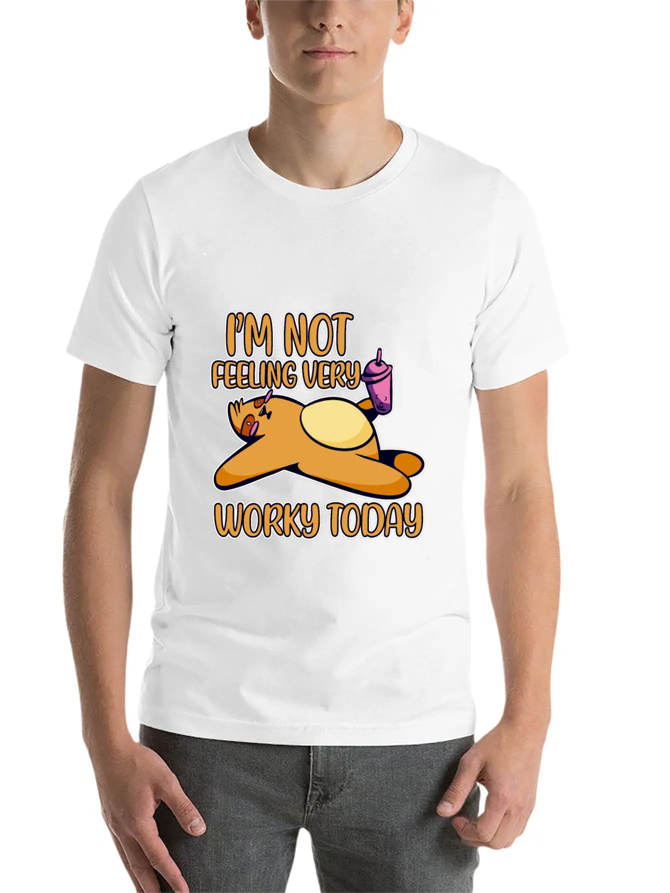 I'm Not Feeling Very Worky Today 2 Timeless Short Sleeve Tee – Comfy And Minimalist Design
