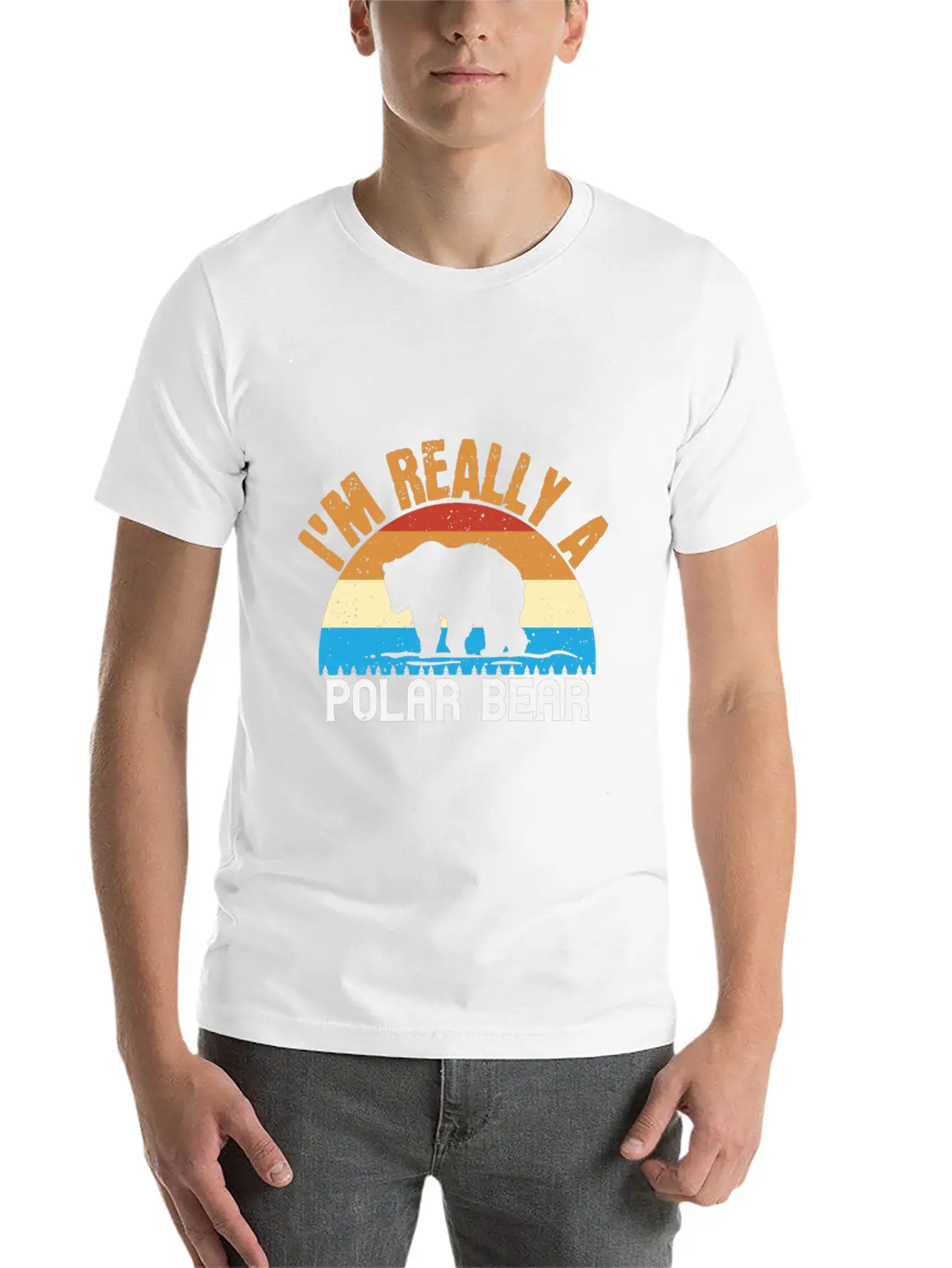 I´m Realy A Polar Bear Unisex Short Sleeve Soft Cotton T-Shirt – Casual Everyday Wear