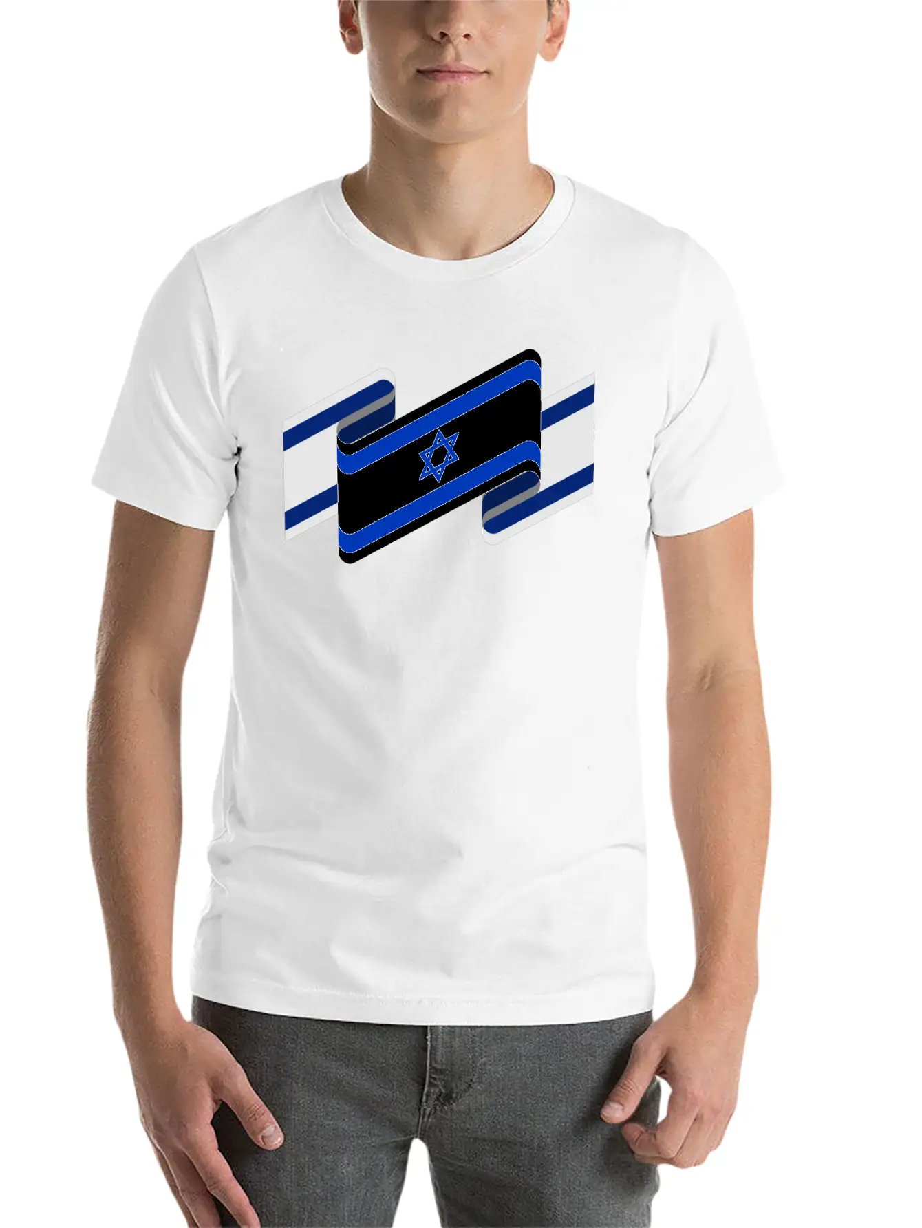 Israel Flag Stylish Everyday T-Shirt – Unisex Basic Cotton Tee