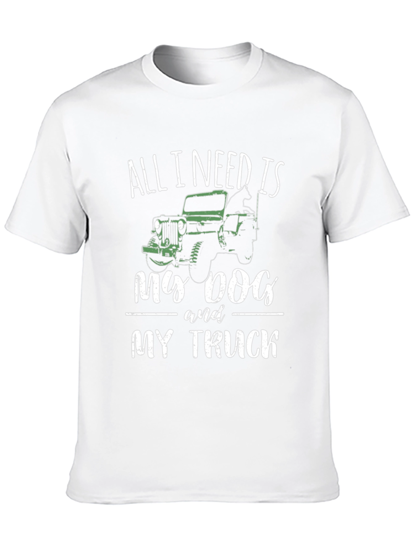 Dog & Truck Lover T-Shirt - All I Need