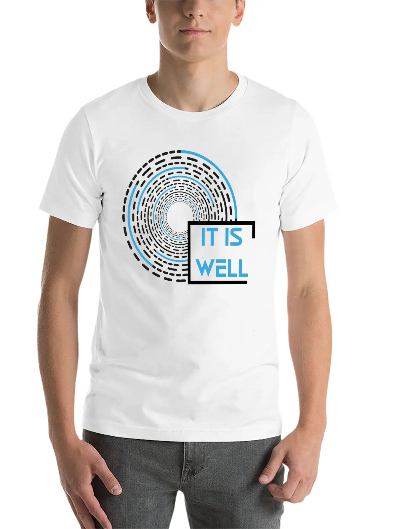 It Is Well - Motivational Quotes Comfortable Minimalist Graphic Tee – Summer Style Essential