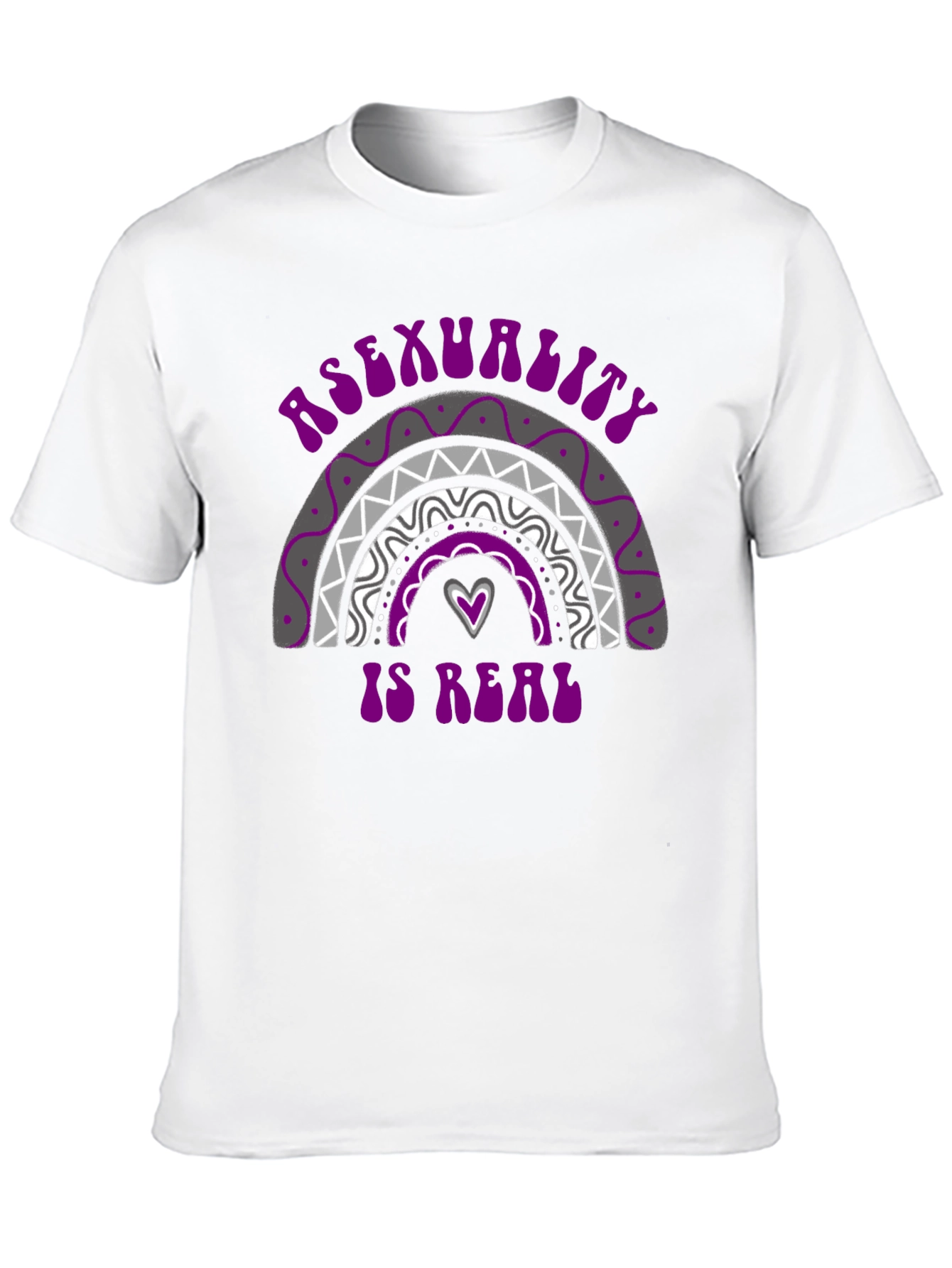 Asexuality Is Real T-Shirt Pride Rainbow