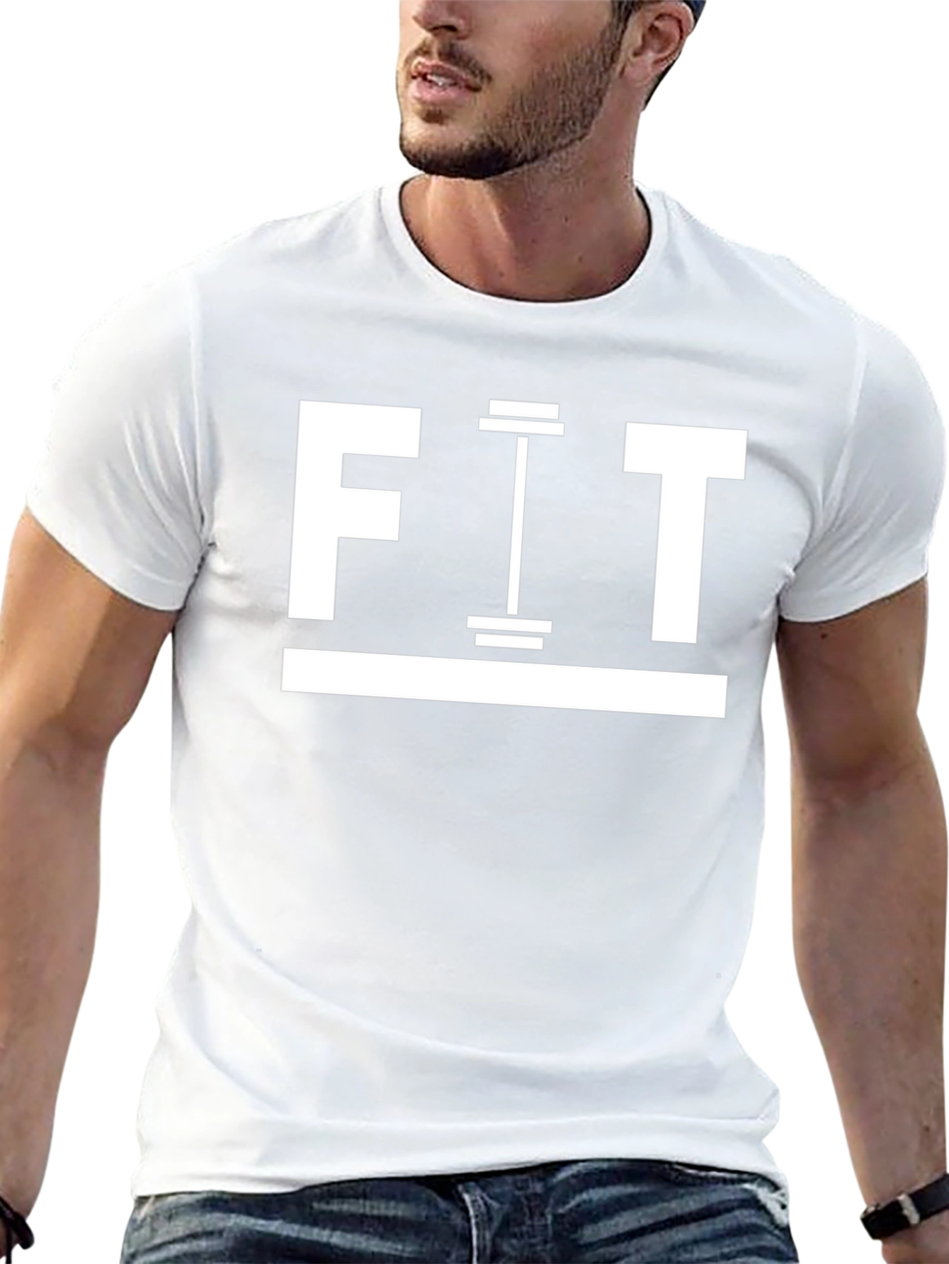 Mens Black FIT Gym T-Shirt