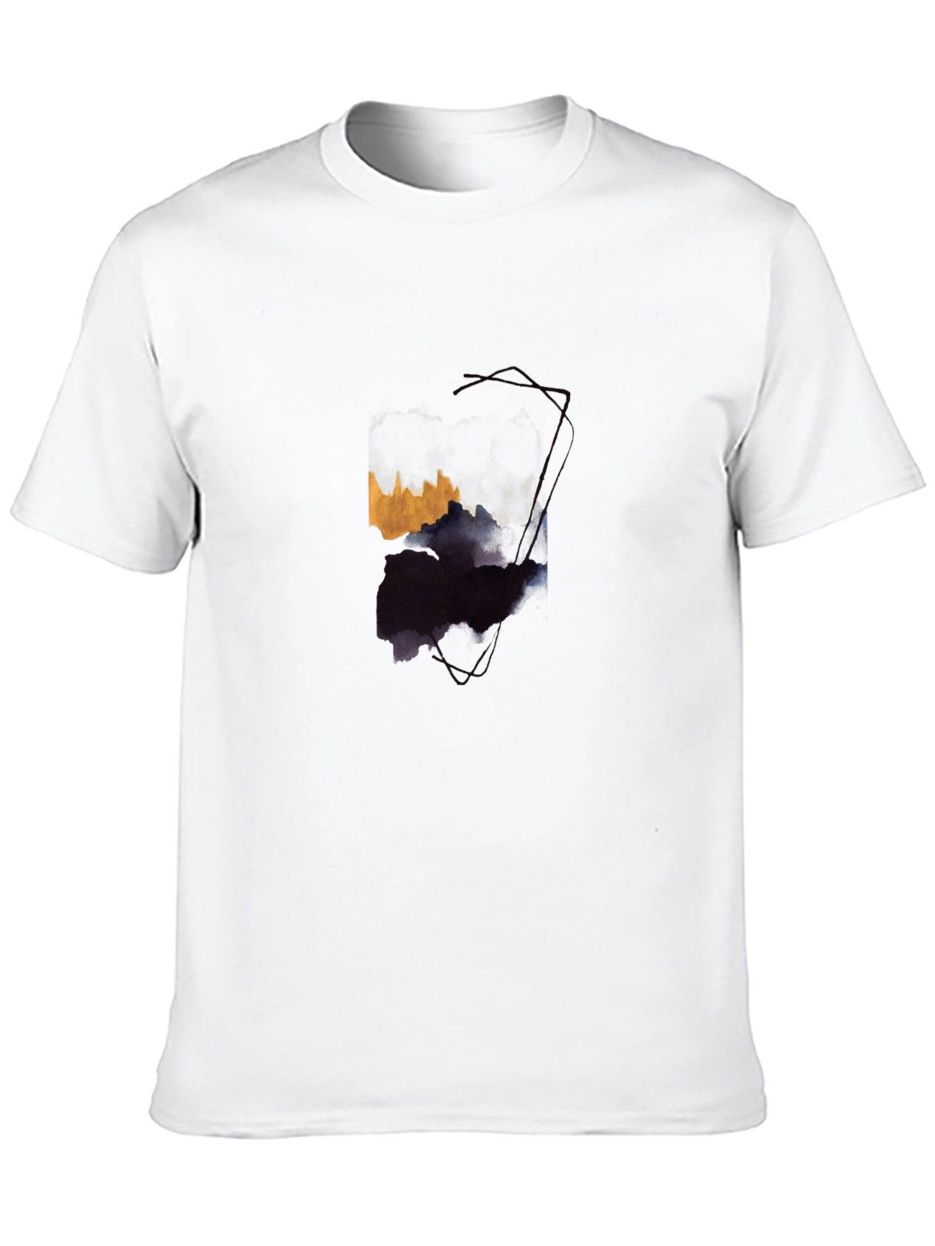 Abstract Art Graphic Black T-Shirt