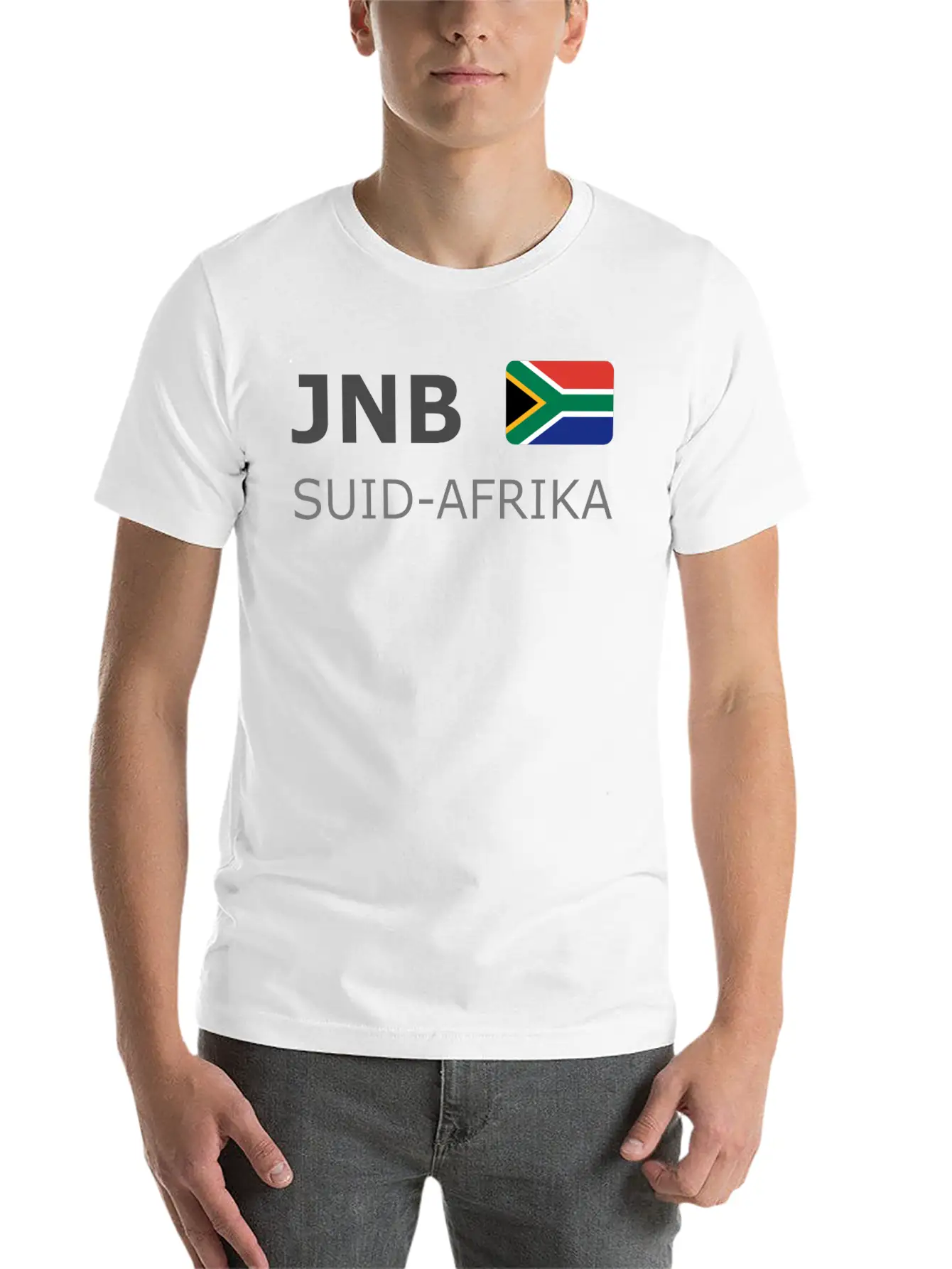 JNB SUID-AFRIKA Dark-lettered 400 Dpi Stylish Everyday T-Shirt – Unisex Basic Cotton Tee