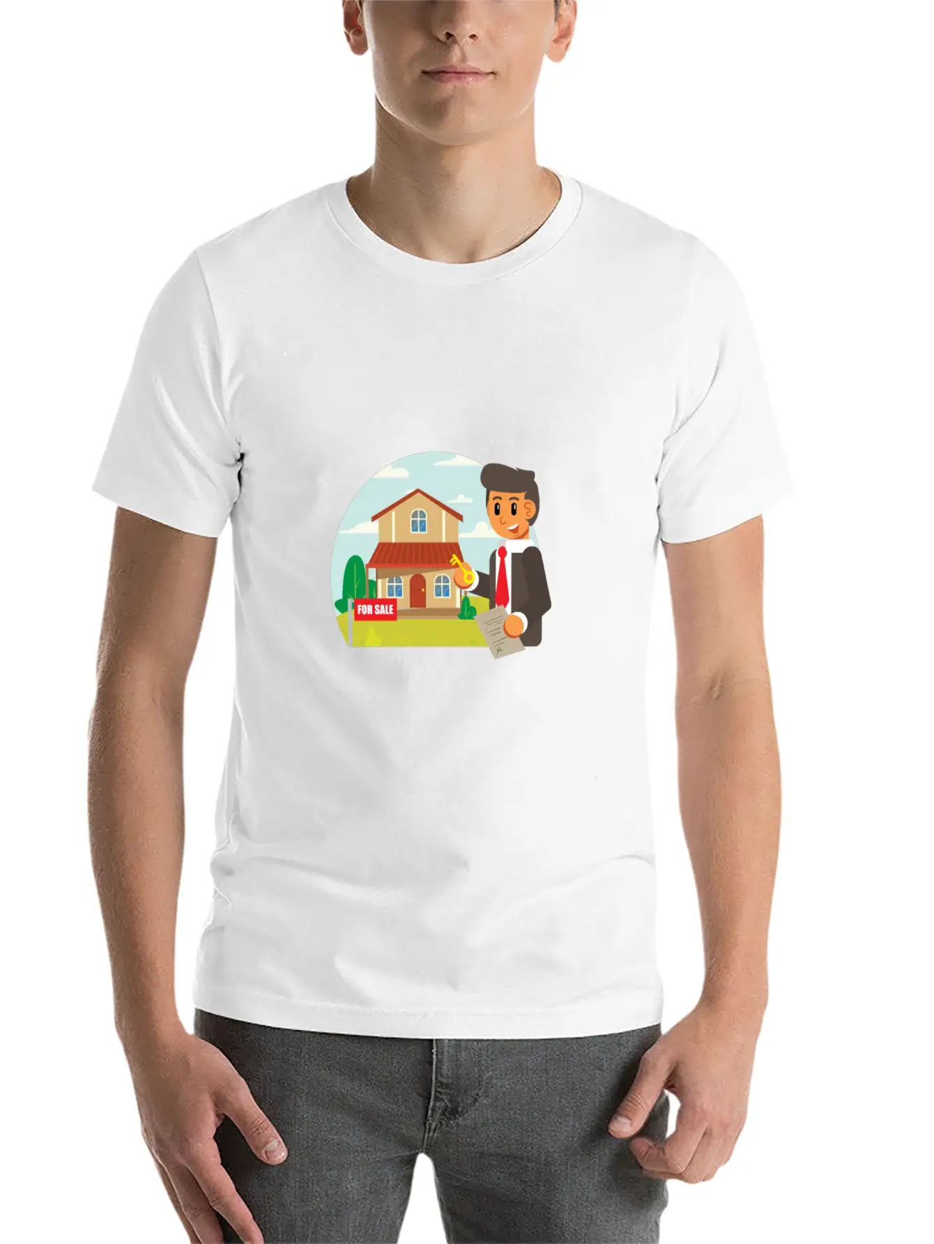 Jobs Realtor Stylish Everyday T-Shirt – Unisex Basic Cotton Tee