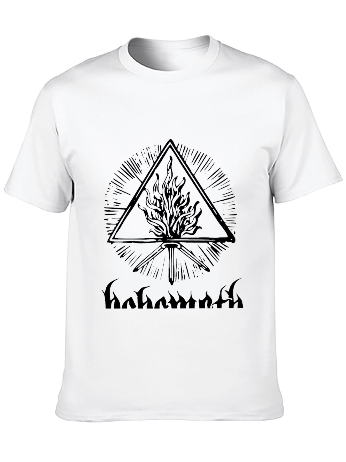 Mystic Flame Graphic Tee - Black Cotton Blend