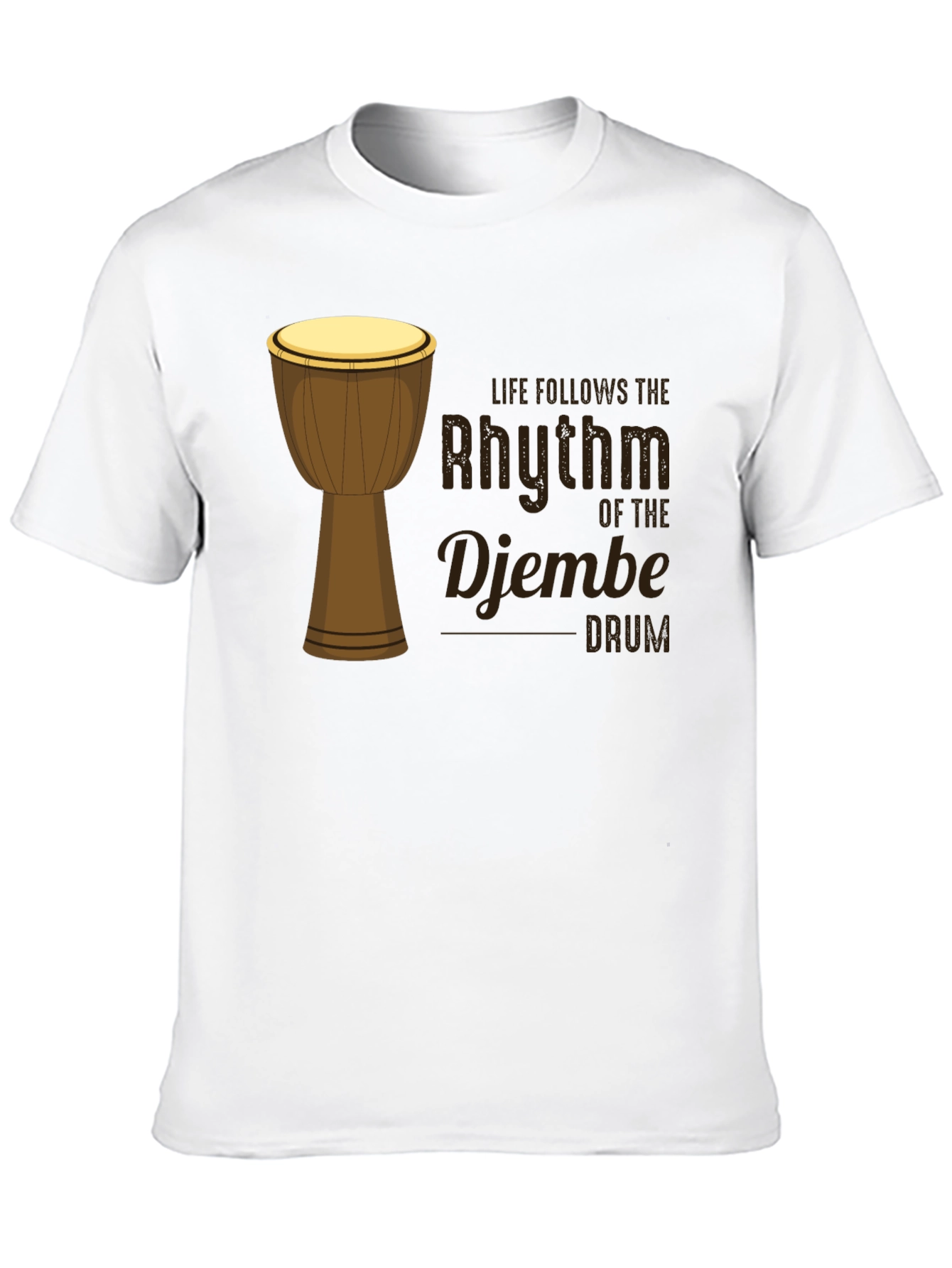 Rhythm of the Djembe Drum Graphic T-Shirt