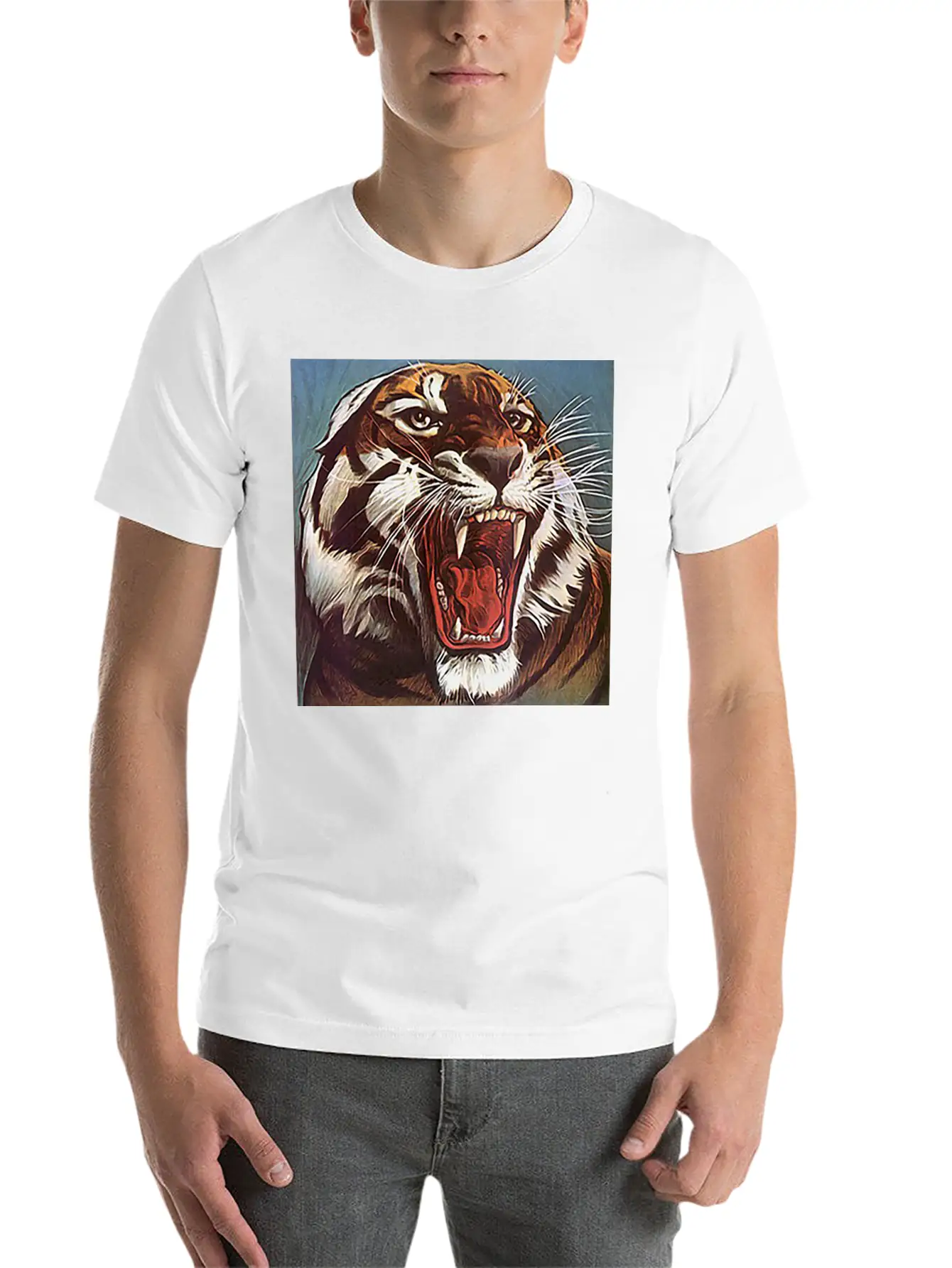 JUNGLECONTEST TIGER Essential Unisex Summer Tee – Soft Cotton Casual Fit