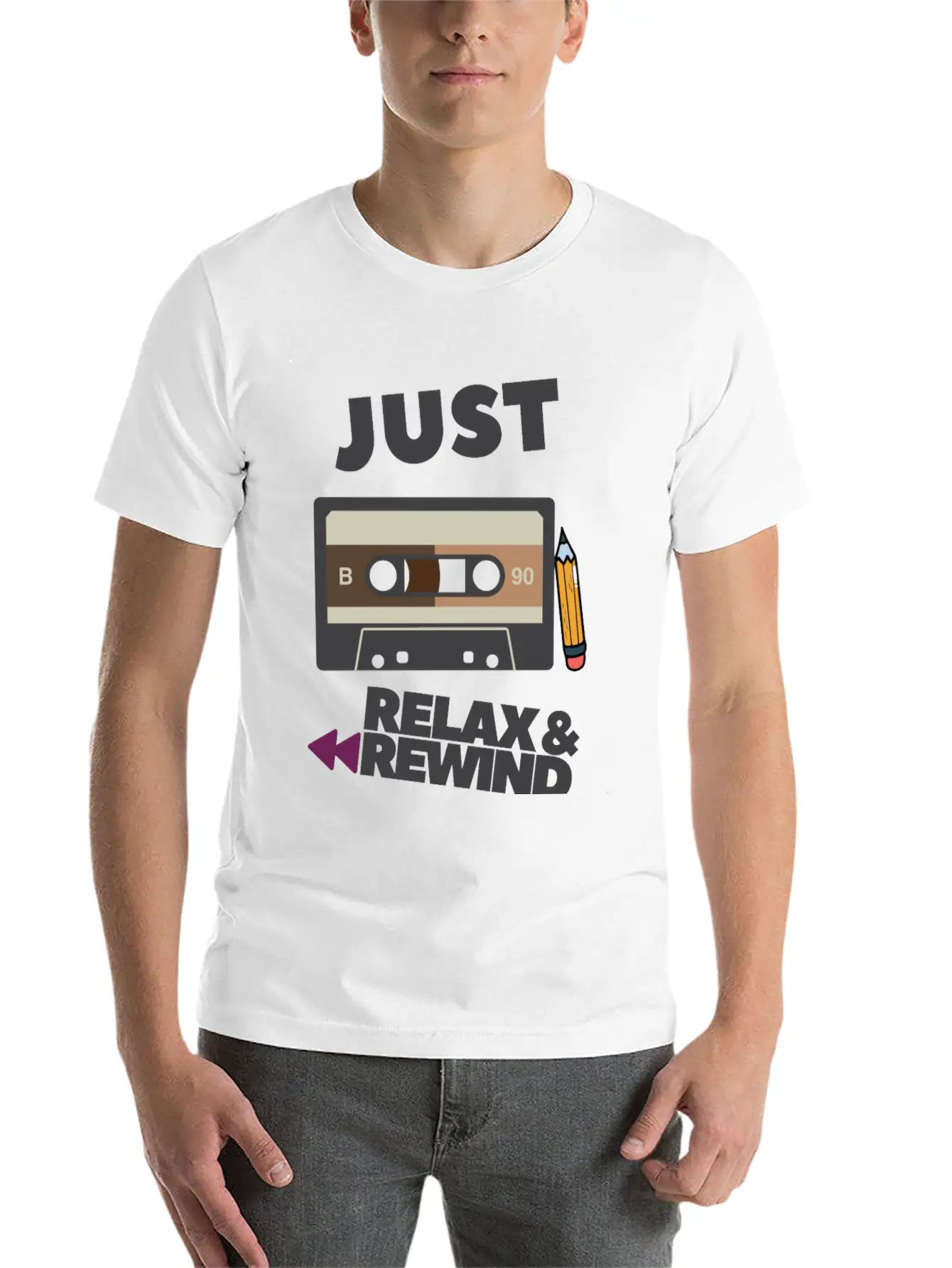 Just Relax And Rewind Stylish Everyday T-Shirt – Unisex Basic Cotton Tee