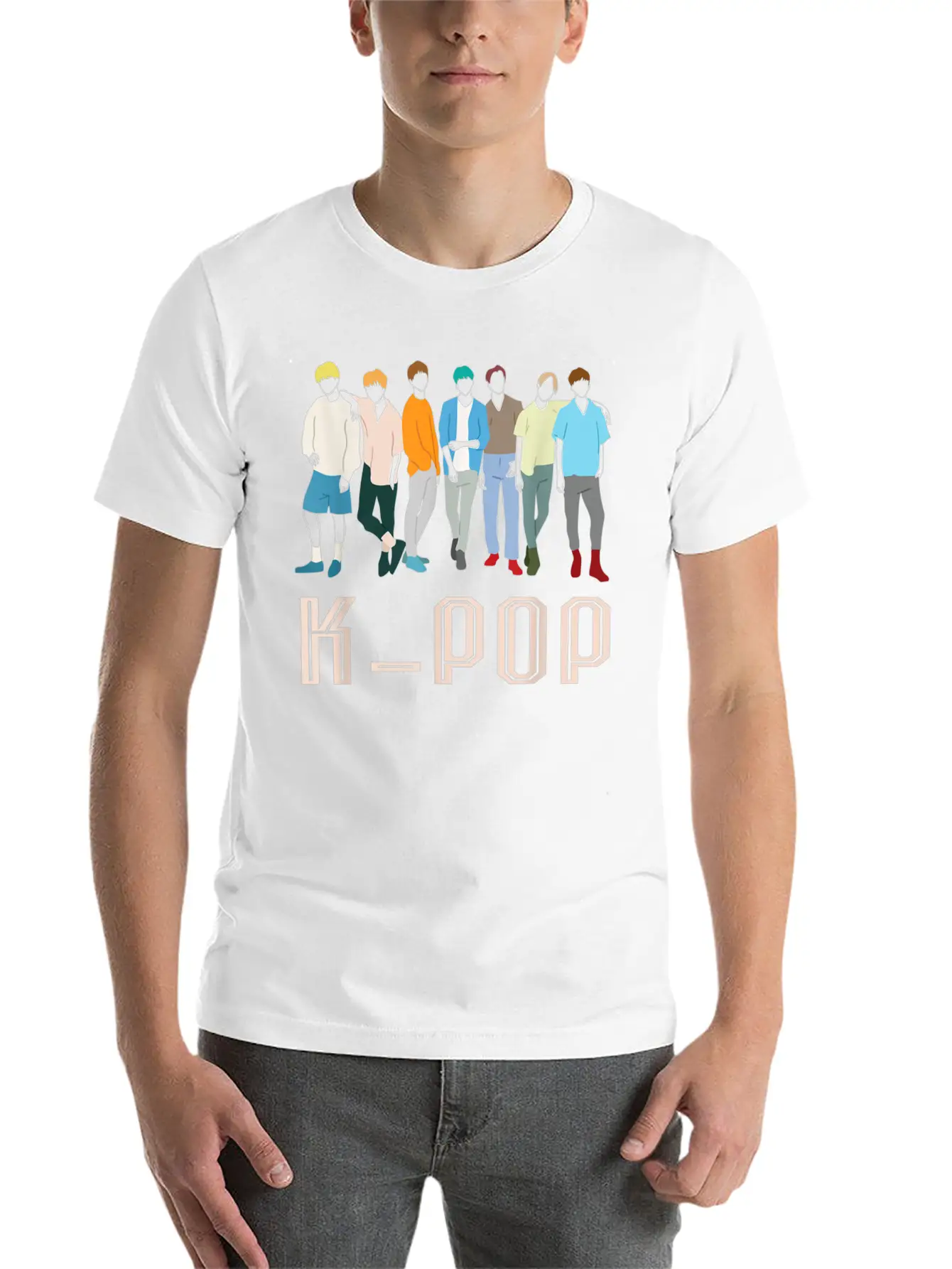 K Pop Korean Pop Music Boy Band For K Pop Fanatics Stylish Everyday T-Shirt – Unisex Basic Cotton Tee
