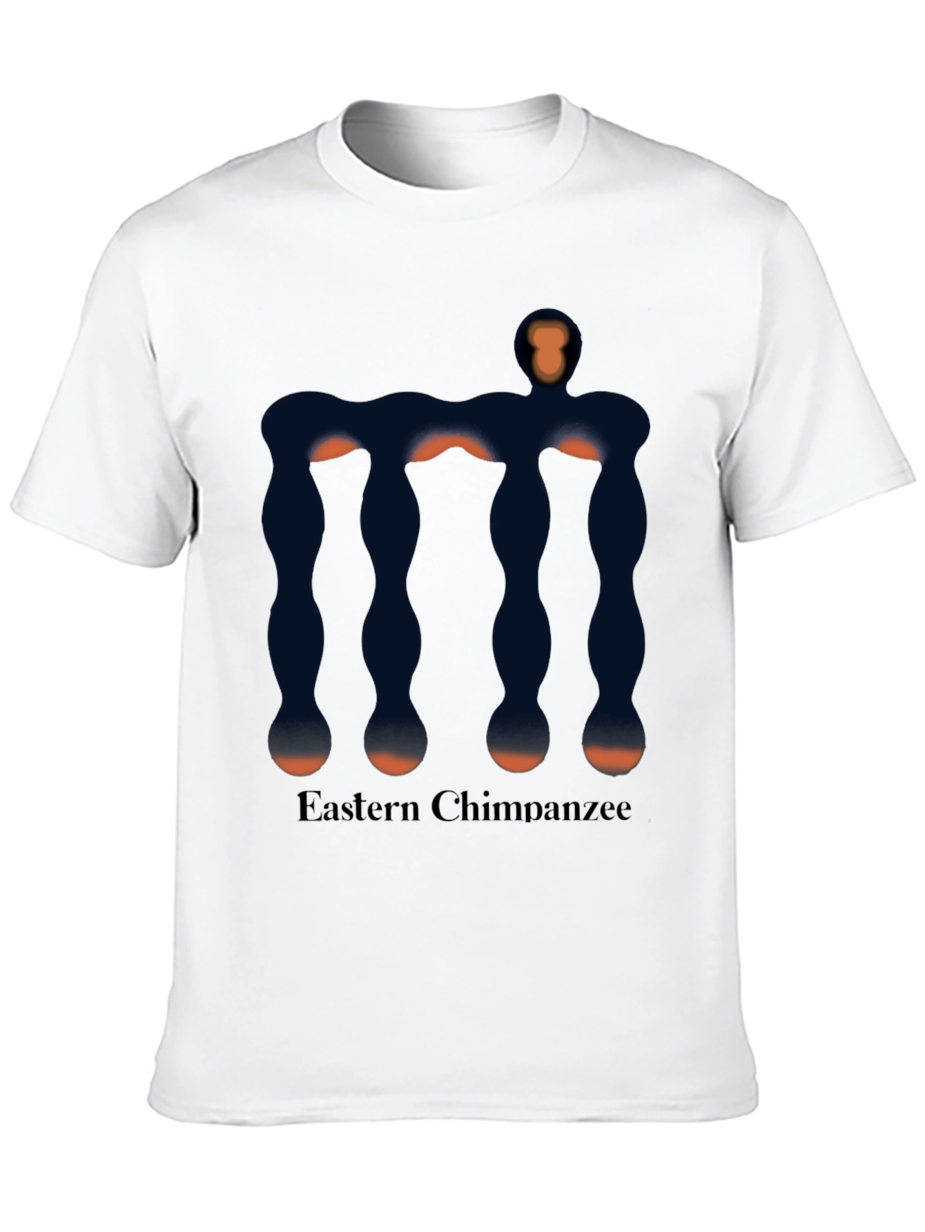 Eastern Chimpanzee Graphic Black T-Shirt