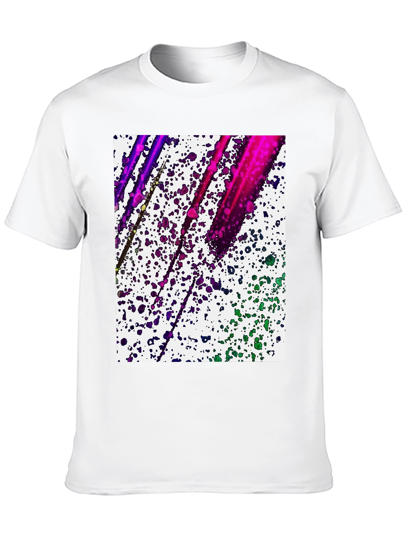 Abstract Paint Splatter Graphic Tee - Modern Art Shirt