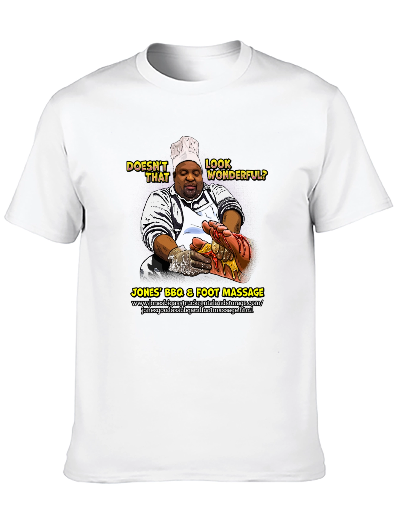 Jones BBQ & Foot Massage Funny T-Shirt