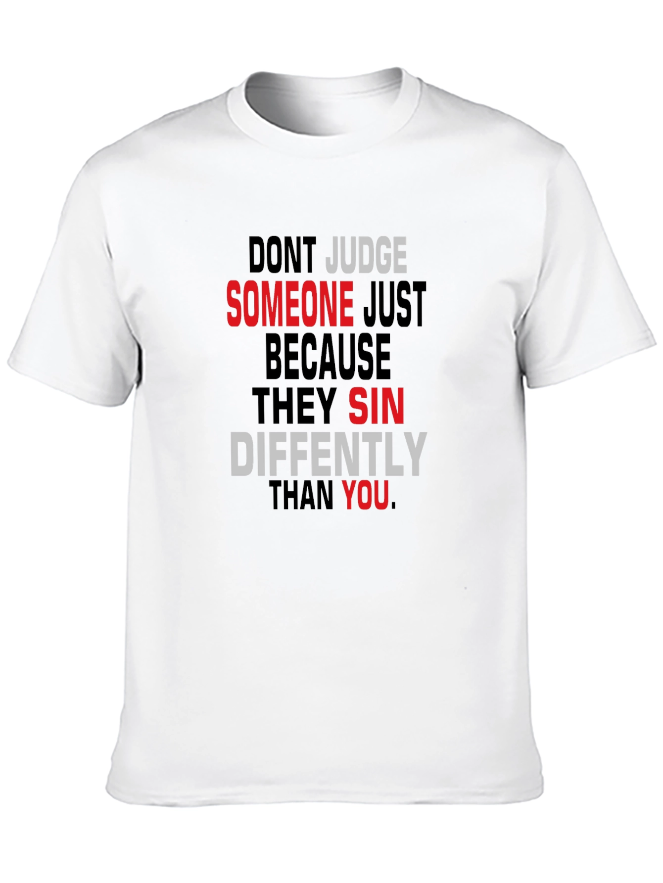 Dont Judge Black Graphic Tee