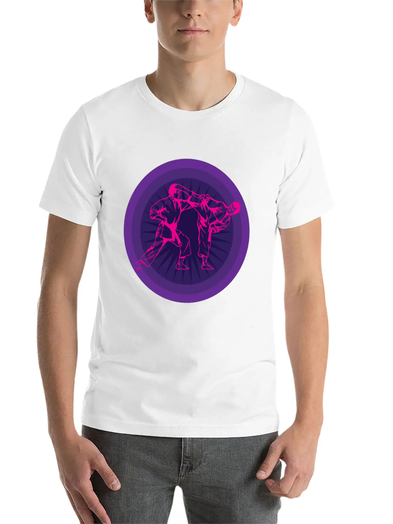 Karate Fighter Sport Timeless Short Sleeve Tee – Comfy And Minimalist Design