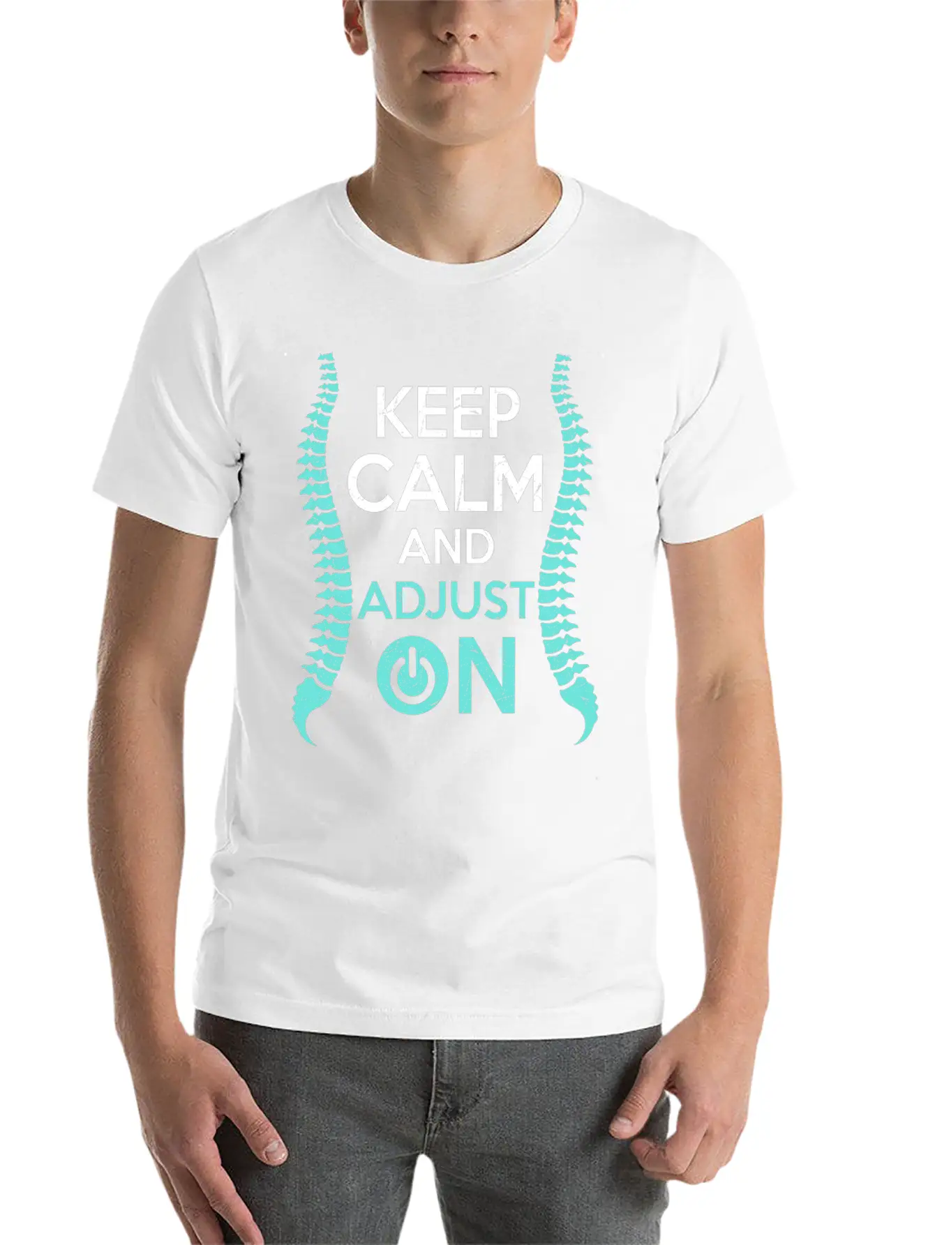 Keep Calm And Adjust On Chiropractor Chiropractic Unisex Casual T-Shirt – Clean Design For Daily Comfort