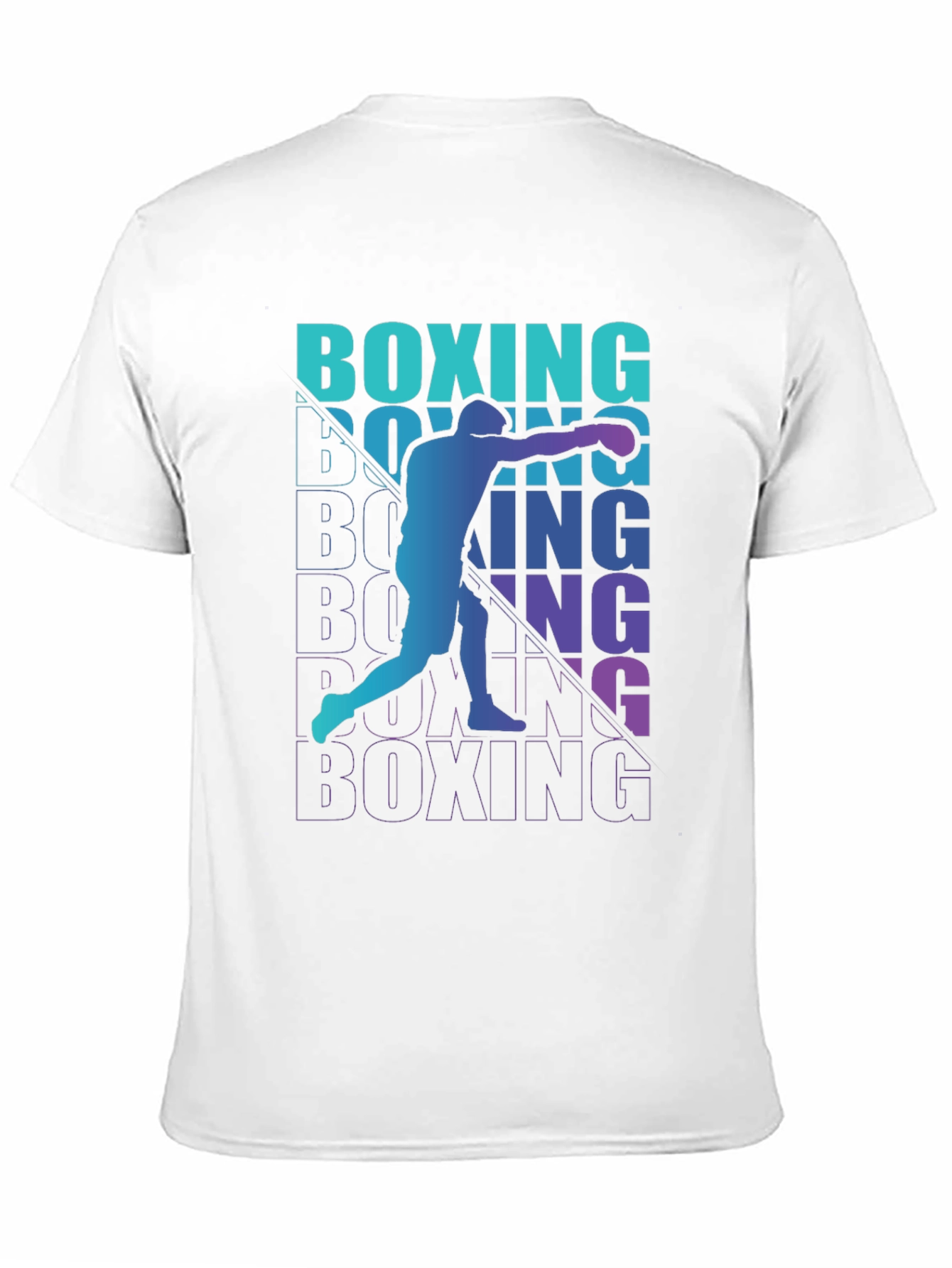 Boxing Silhouette Graphic Tee - Sport Style