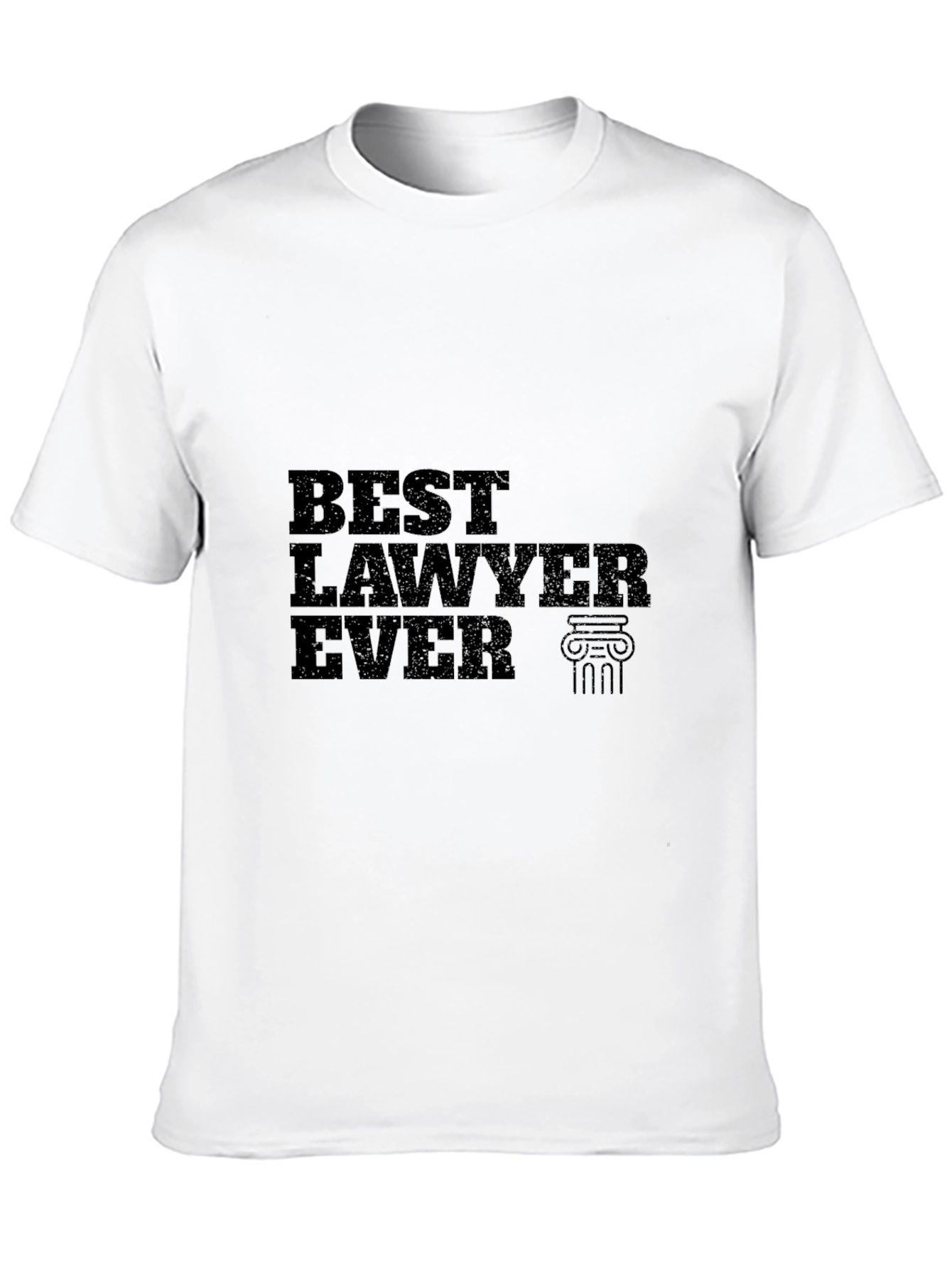 Best Lawyer Ever T-Shirt - Black Cotton Tee
