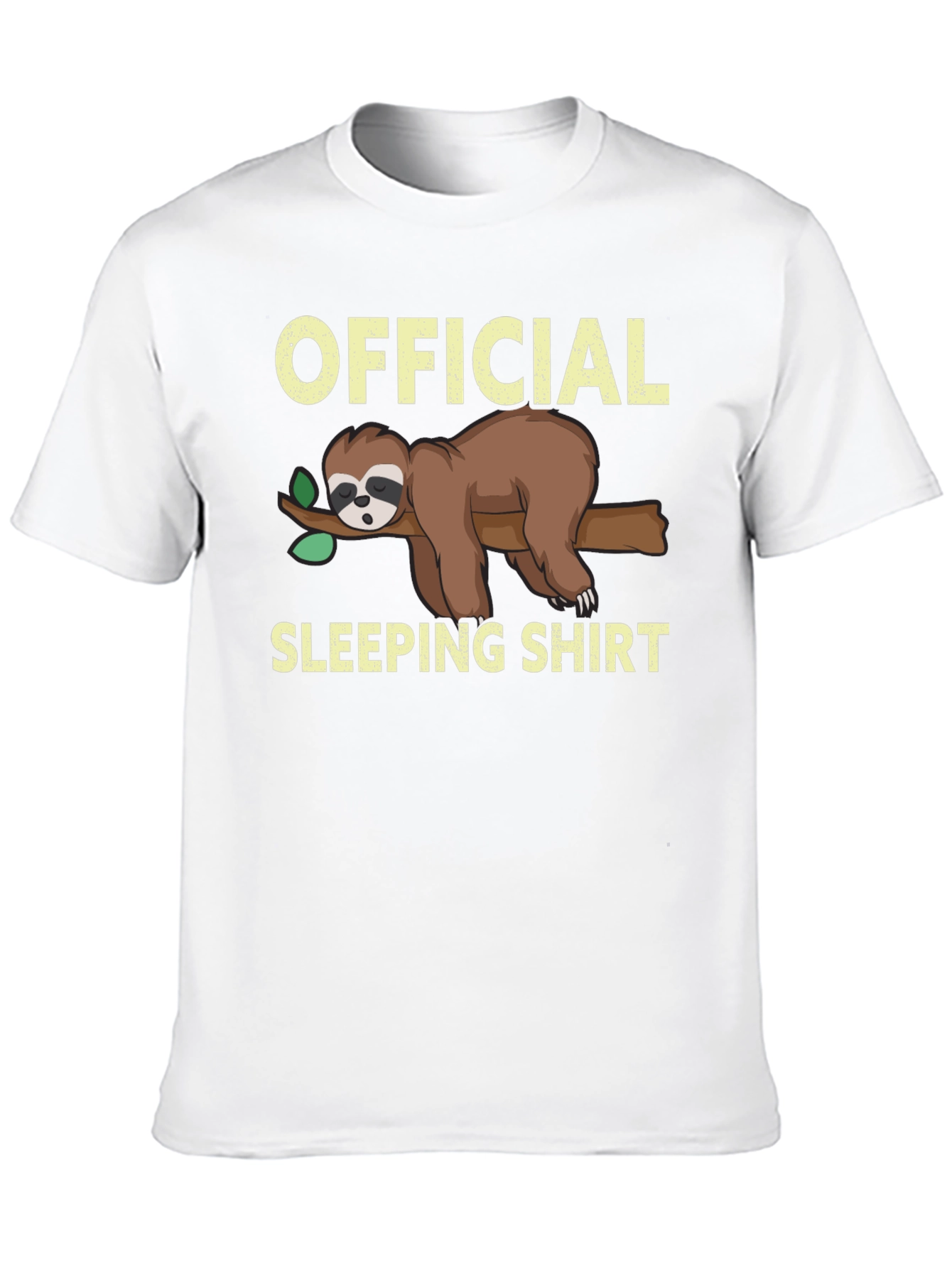 Official Sloth Sleeping Shirt - Funny Cartoon Tee