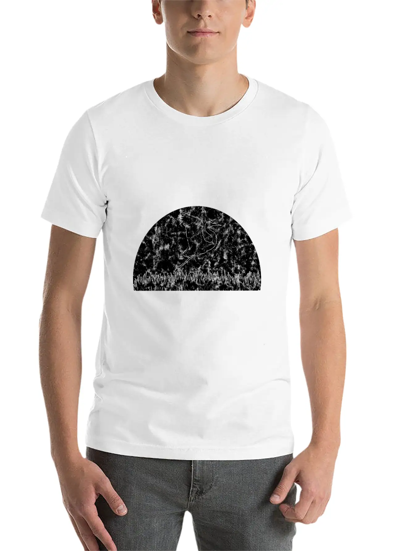 Kranich Japan Heron Herons Comfortable Minimalist Graphic Tee – Summer Style Essential