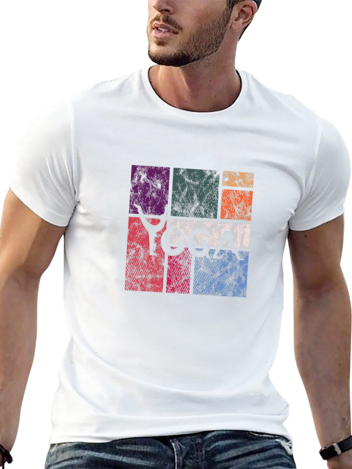 Yoga Pose Graphic Print Tee