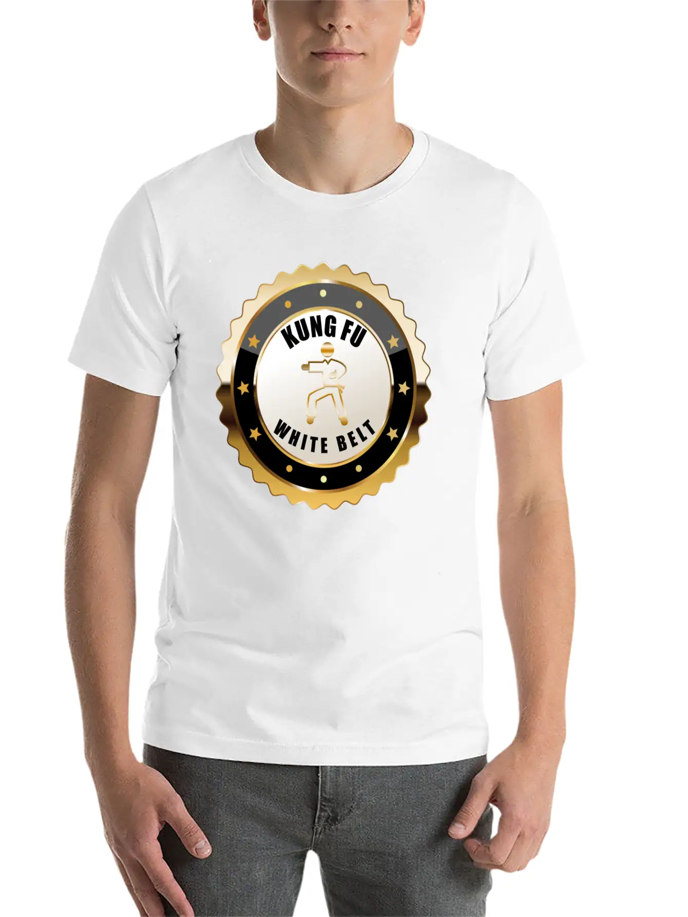 Kung Fu White Belt Achievement Martial Arts Award Basic Graphic T-Shirt – Daily Comfort In Soft Cotton