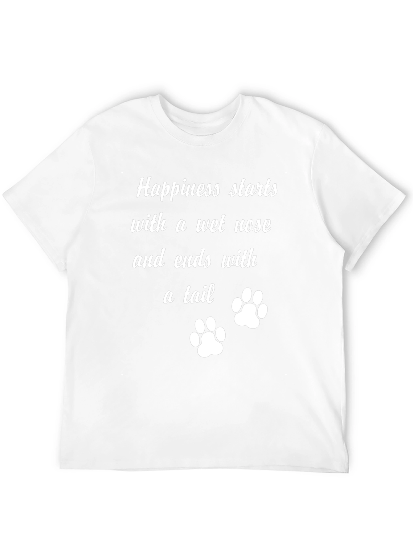 Wet Nose Tail Black Graphic T-Shirt