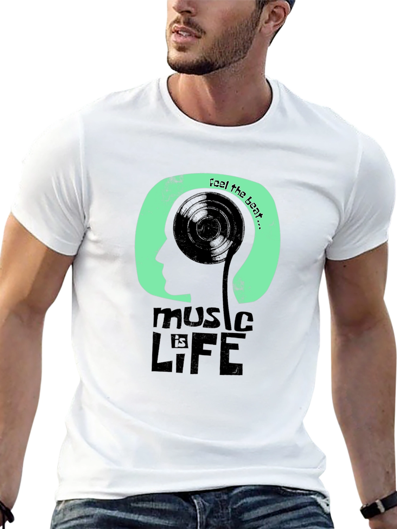 Music is Life Graphic T-Shirt