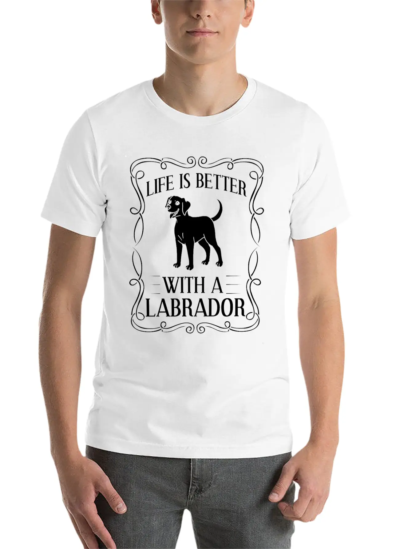 Labrador Retriever Dog Puppies Owner Lover Comfortable Minimalist Graphic Tee – Summer Style Essential