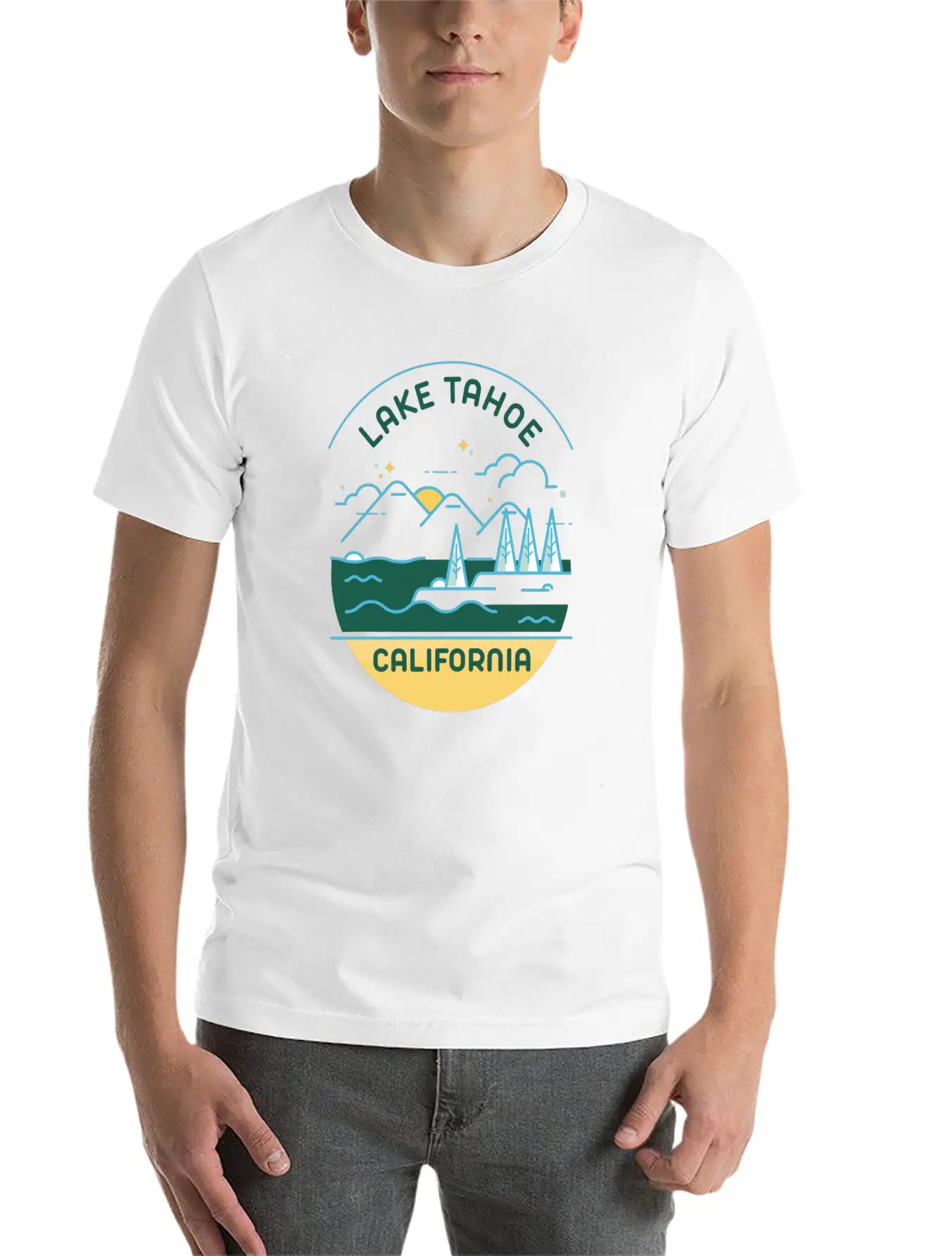 LAKE TAHOE CALIFORNIA Stylish Everyday T-Shirt – Unisex Basic Cotton Tee
