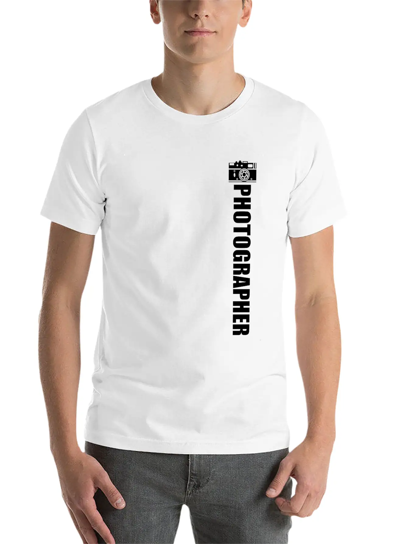 Landscape-Photographer Camera Unisex Casual T-Shirt – Clean Design For Daily Comfort