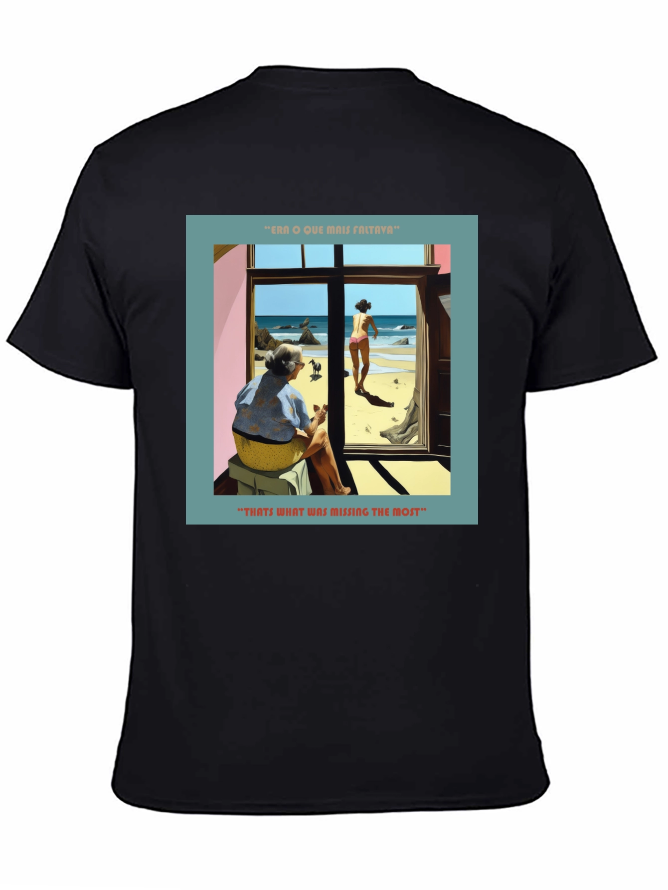 Artistic Beach Scene Graphic Tee