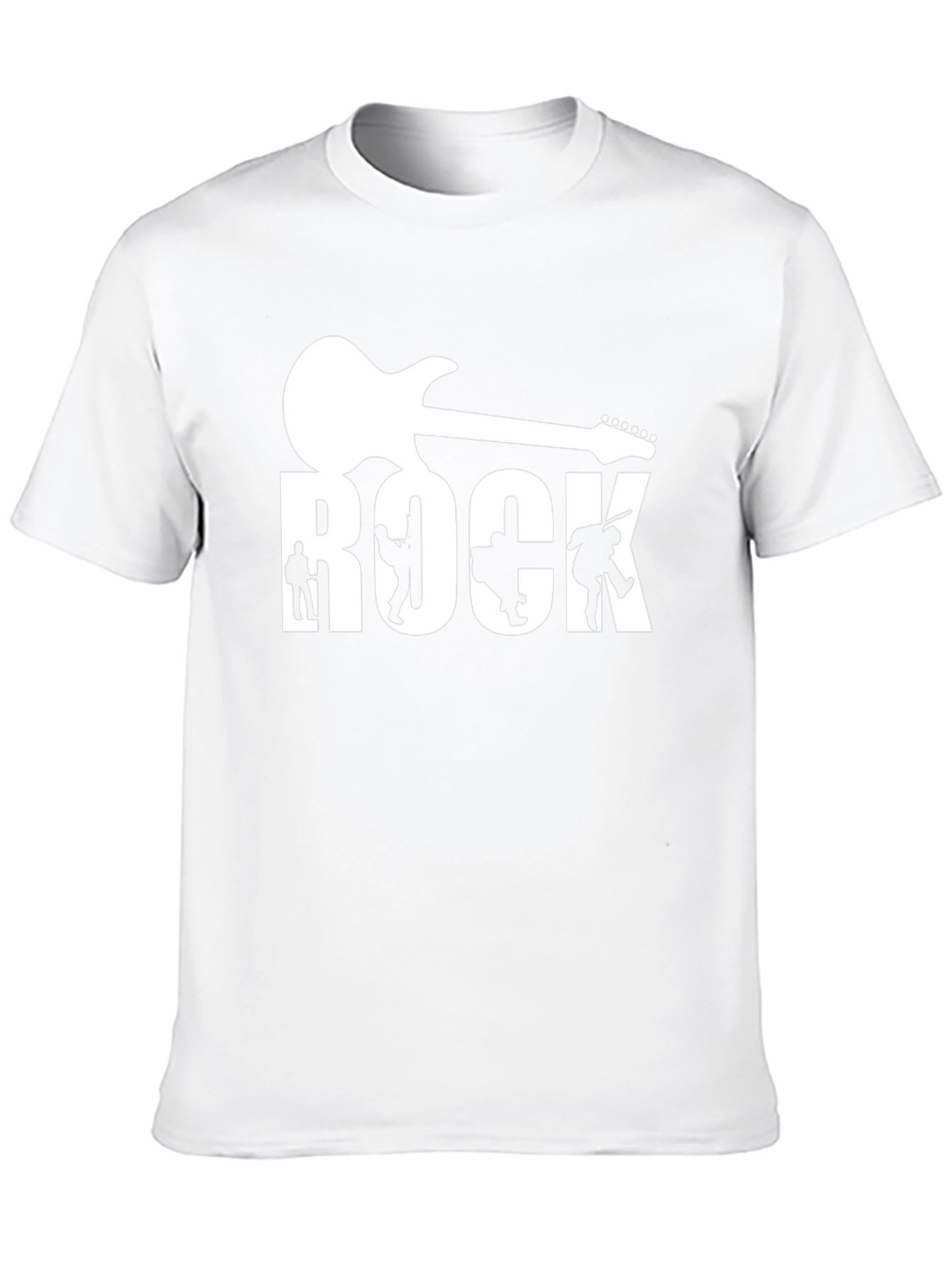Rock Band Guitar Graphic Tee - Black
