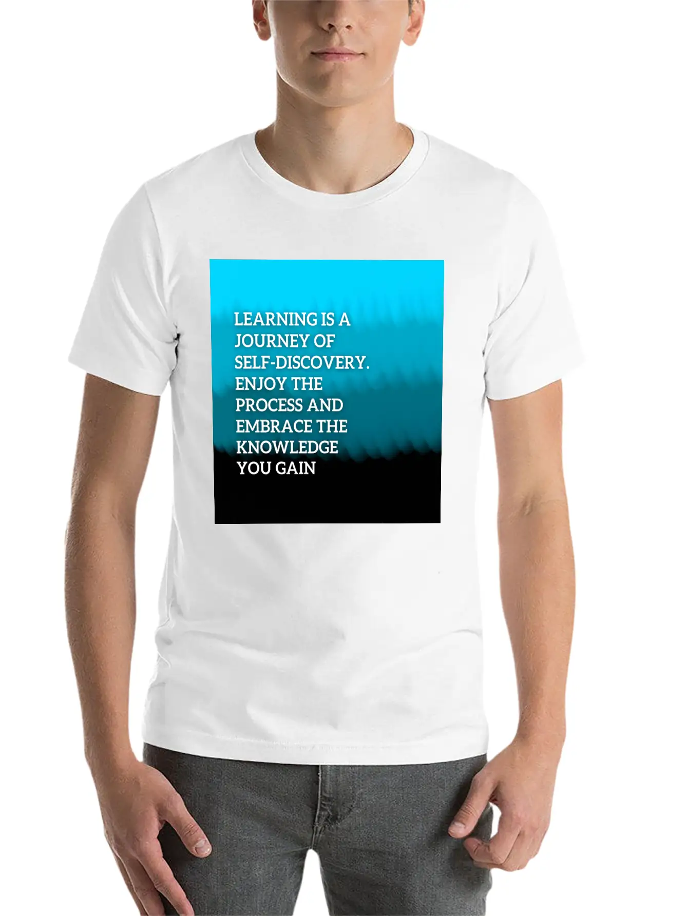 Learning Is A Journey Of Self-discovery Comfortable Minimalist Graphic Tee – Summer Style Essential