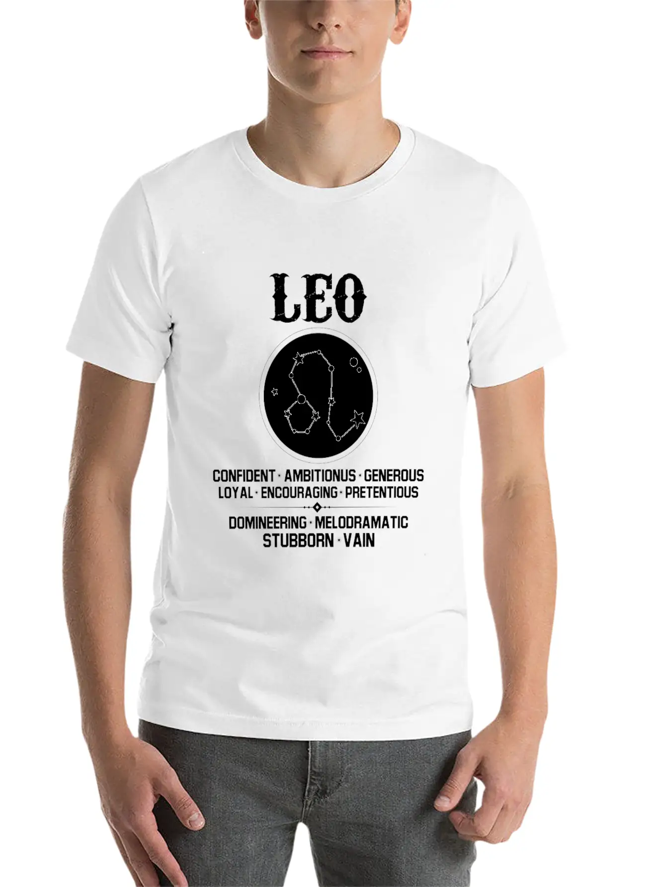 Leo Zodiac Sign Stylish Everyday T-Shirt – Unisex Basic Cotton Tee