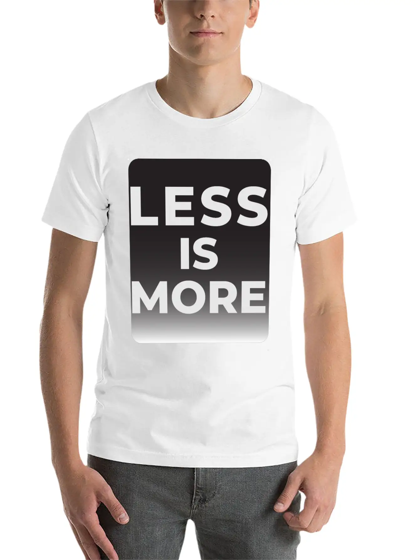 LESS IS MORE T-shirt Essential Unisex Summer Tee – Soft Cotton Casual Fit